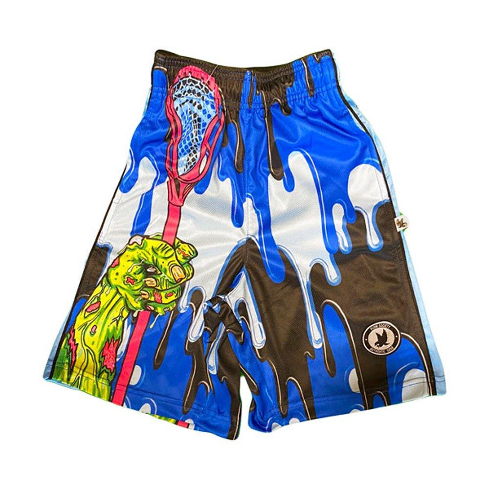Flow Society Big Boys' Zombie Lax Shorts - Blue/Black - BLUE/BLACK Thumbnail View 1