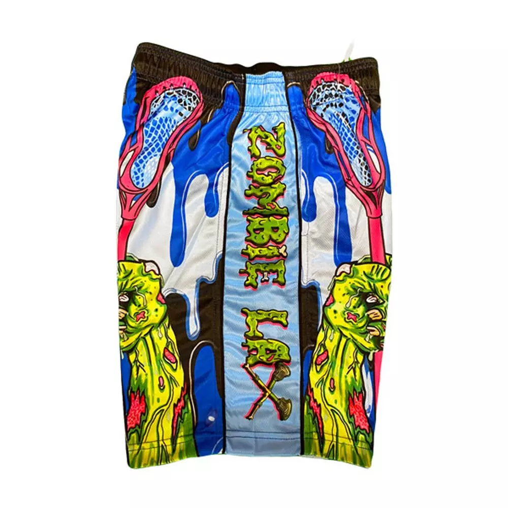 Flow Society Big Boys' Zombie Lax Shorts - Blue/Black - BLUE/BLACK
