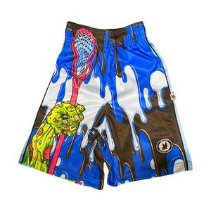 Flow Society Big Boys' Zombie Lax Shorts -Blue/Black