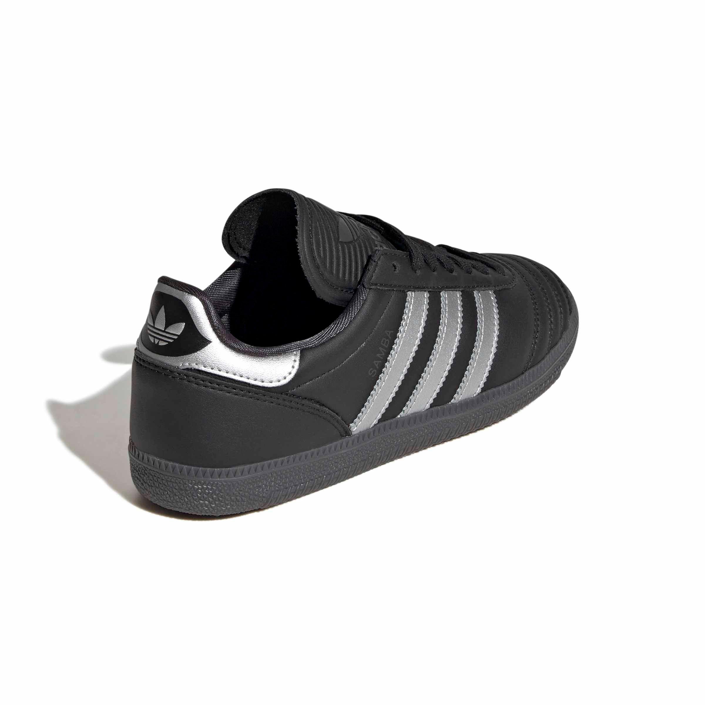 adidas Originals Samba JP "Core Black/Grey One/Utility Black" Grade School Boys' Shoe - BLACK/GREY/BLACK Thumbnail View 4