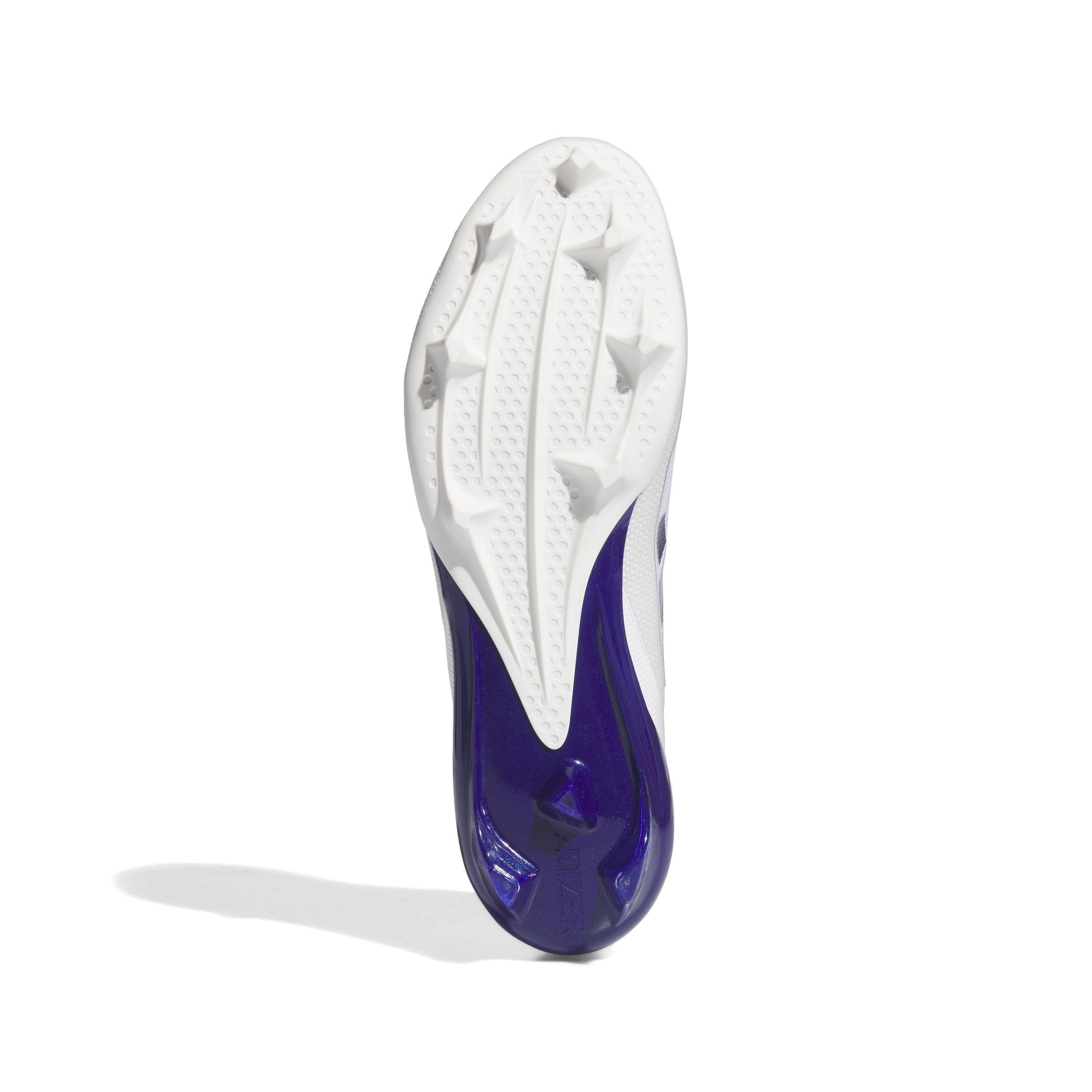 adidas Adizero Electric "Ftwr White/Team Colleg Purple/Ftwr White" Men's Football Cleat - WHITE/PURPLE/WHITE Thumbnail View 6