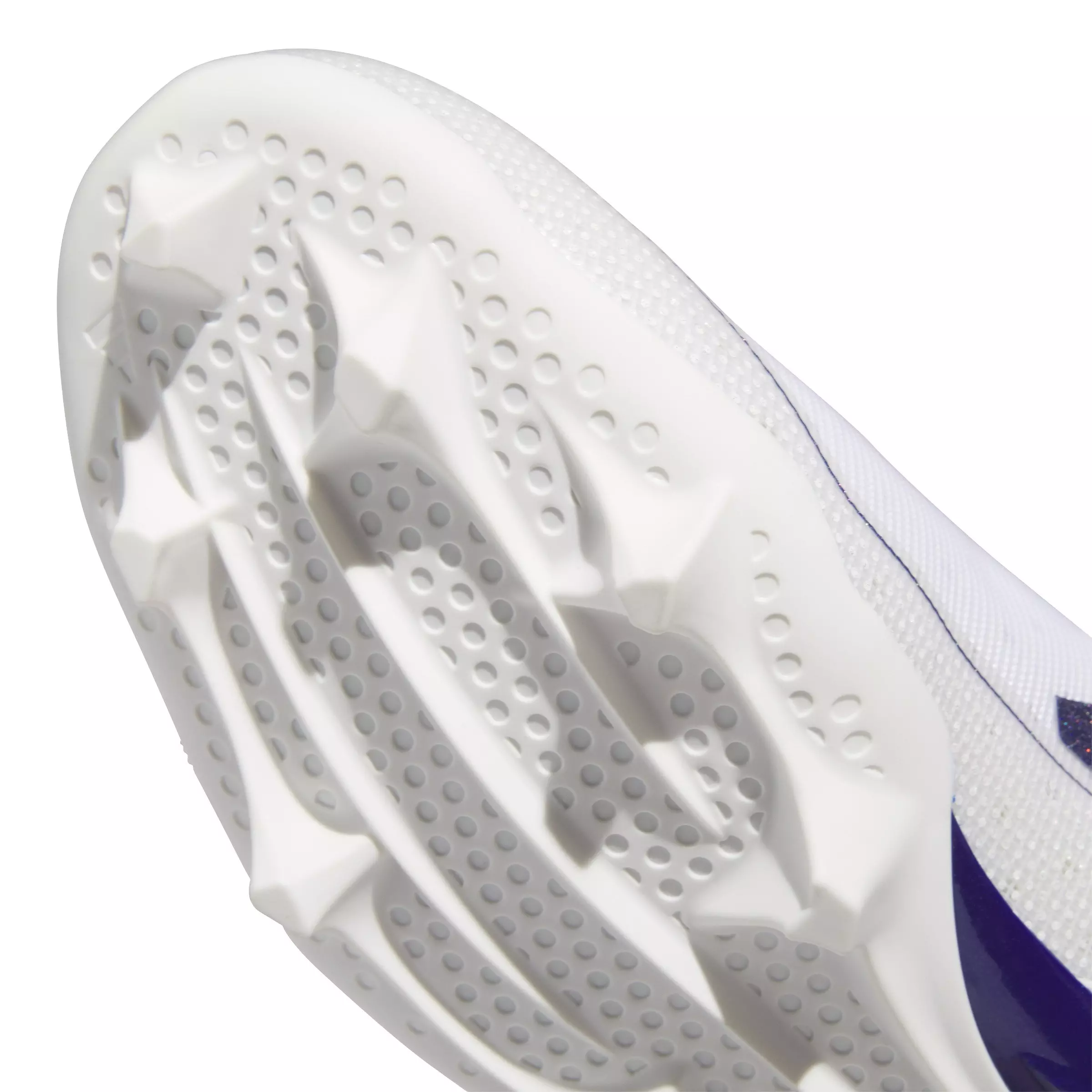 adidas Adizero Electric "Ftwr White/Team Colleg Purple/Ftwr White" Men's Football Cleat - WHITE/PURPLE/WHITE