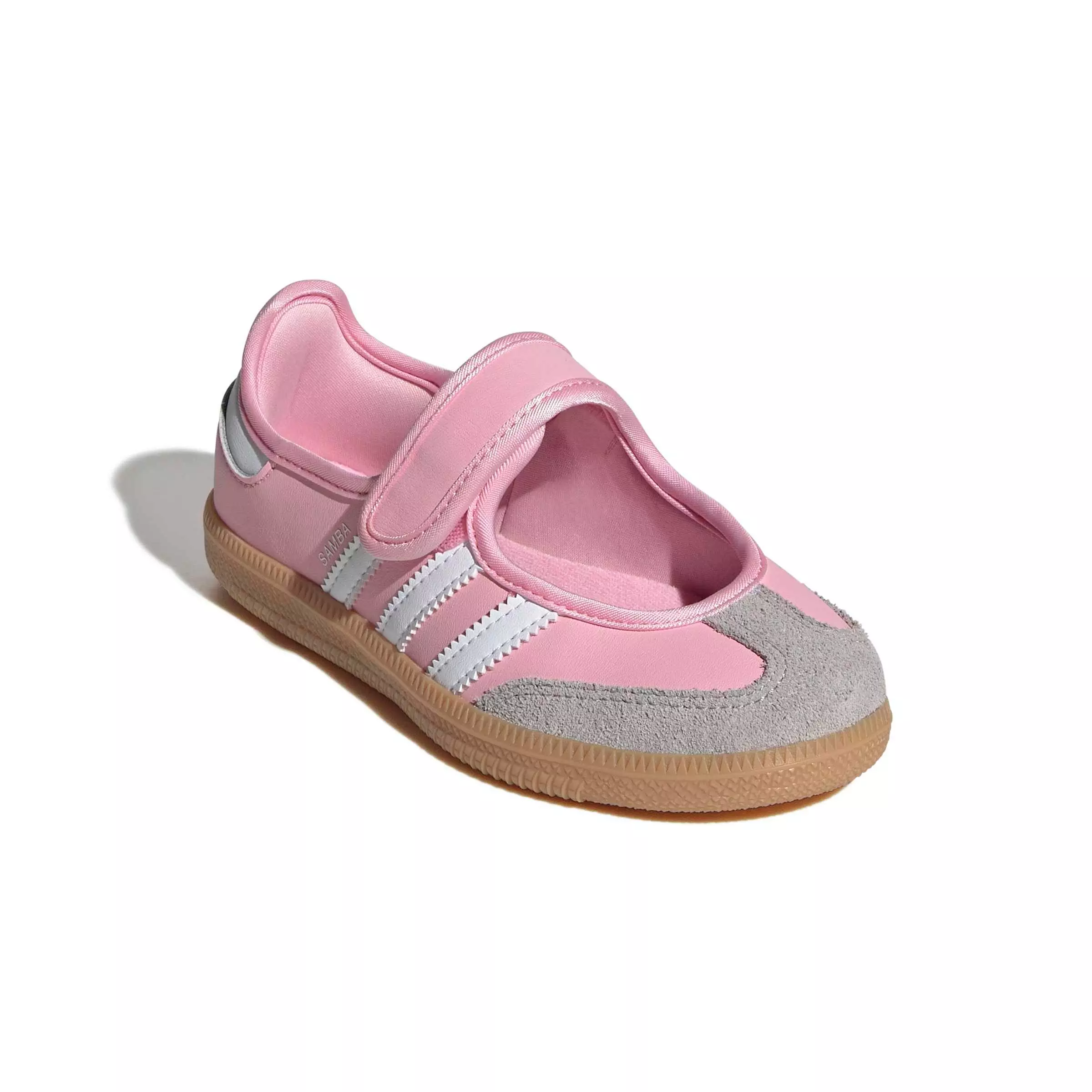 adidas Originals Samba Jane "Light Pink/Ftwr White/Gum 3" Preschool Girls' Shoe - LT PINK/WHITE/GUM