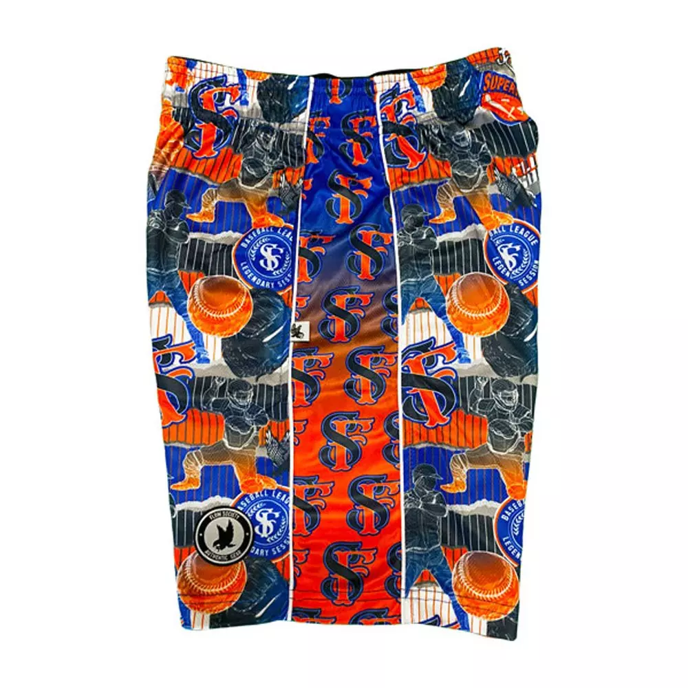 Flow Society Big Boys' Flow Baseball League Shorts -Multi - MULTI-COLOR
