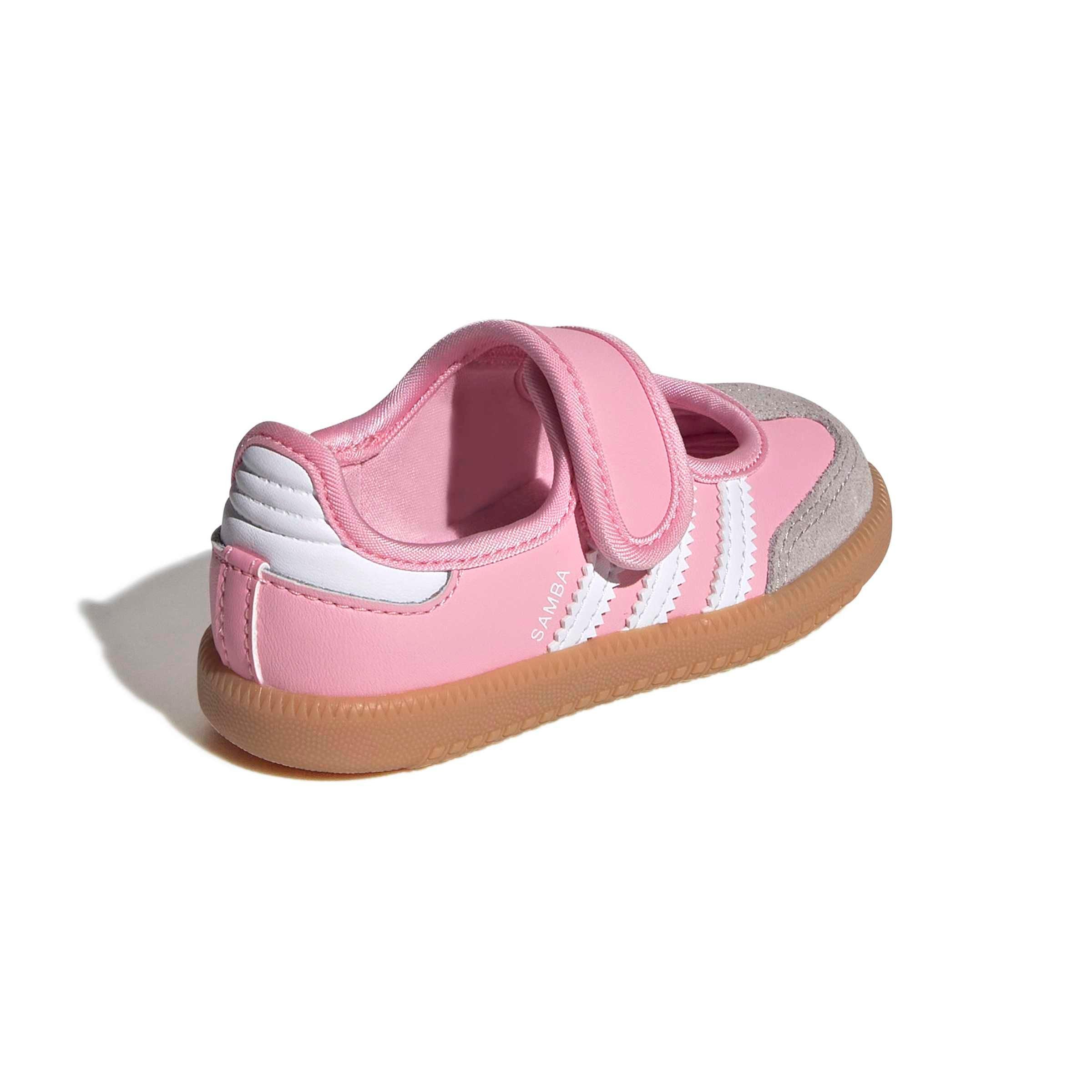 adidas Originals Samba Jane "Light Pink/Ftwr White/Gum 3" Infant Girls' Shoe - LT PINK/WHITE/GUM Thumbnail View 4