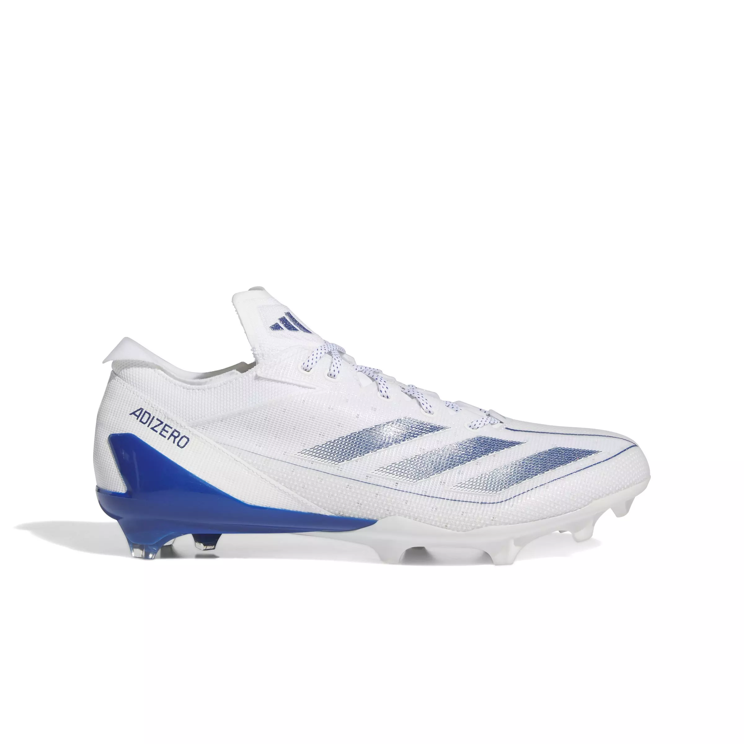adidas Adizero Electric "Ftwr White/Team Royal Blue/Ftwr White" Men's Football Cleat - WHITE/BLUE/WHITE