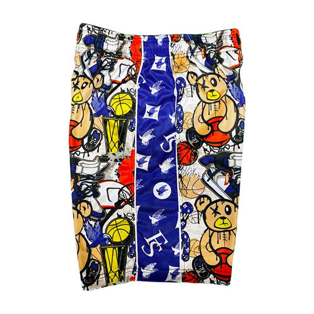 Flow Society Big Boys' Teddy Bball Shorts - Multi - MULTI-COLOR Thumbnail View 3
