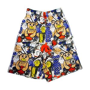 Flow Society Big Boys' Teddy Bball Shorts -Multi