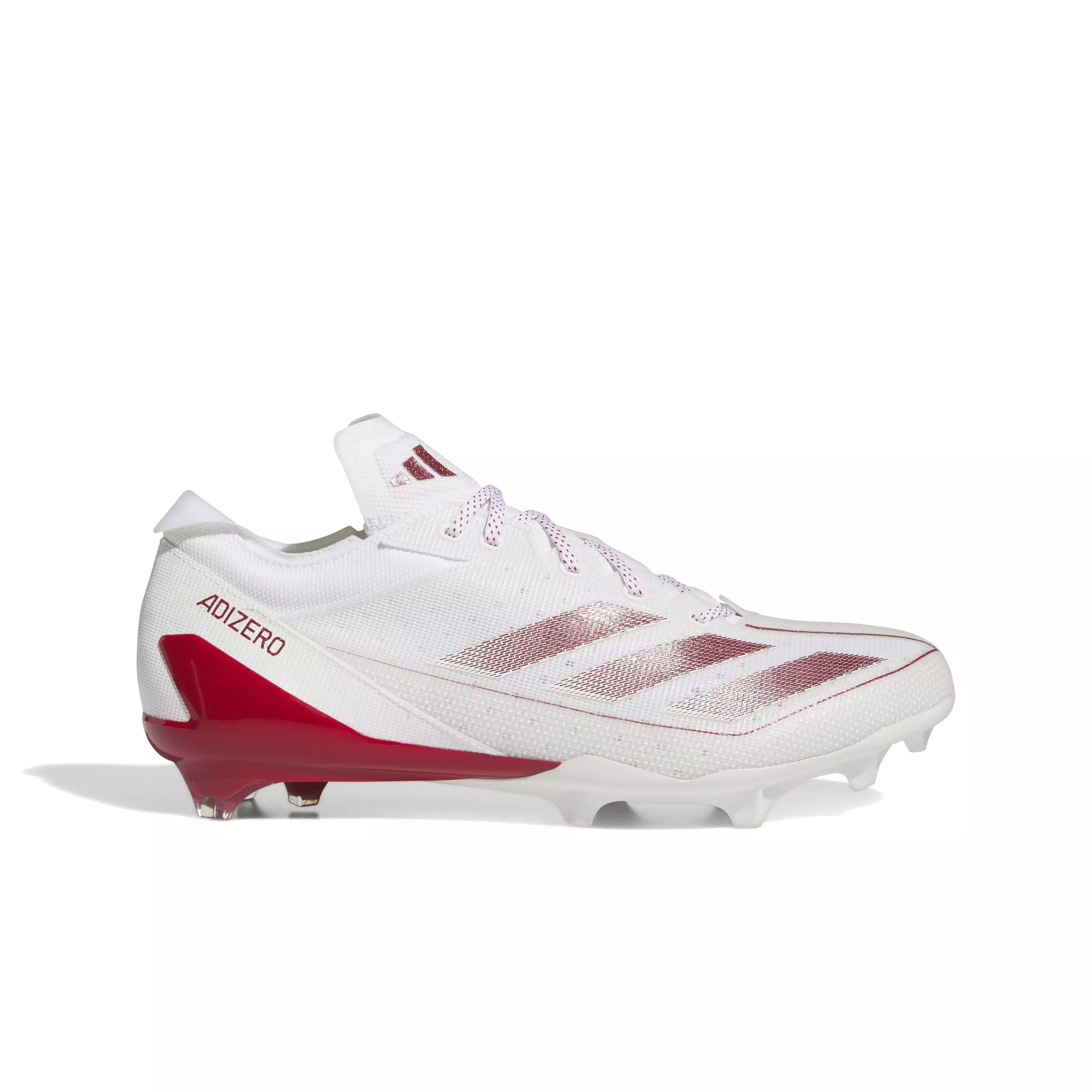adidas Adizero Electric "Ftwr White/Team Power Red 2/Ftwr White" Grade School Boys' Football Cleat - WHITE/RED/WHITE
