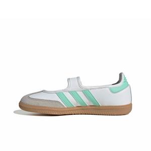 adidas Originals Samba Jane "Ftwr White/Easy Green/Gum 3" Grade School Girls' Shoe