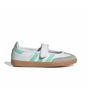 adidas Originals Samba Jane "Ftwr White/Easy Green/Gum 3" Grade School Girls' Shoe