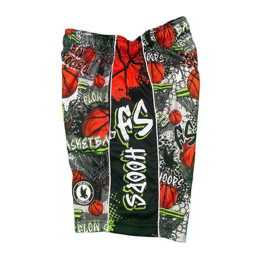 Flow Society Grey FS Hoops Big Boys' Attack Shorts