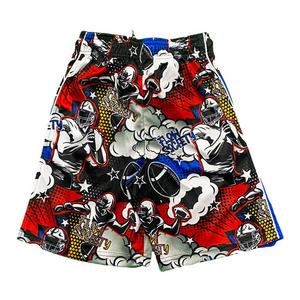 Flow Society Big Boys' Comic Football Attack Shorts -Multi