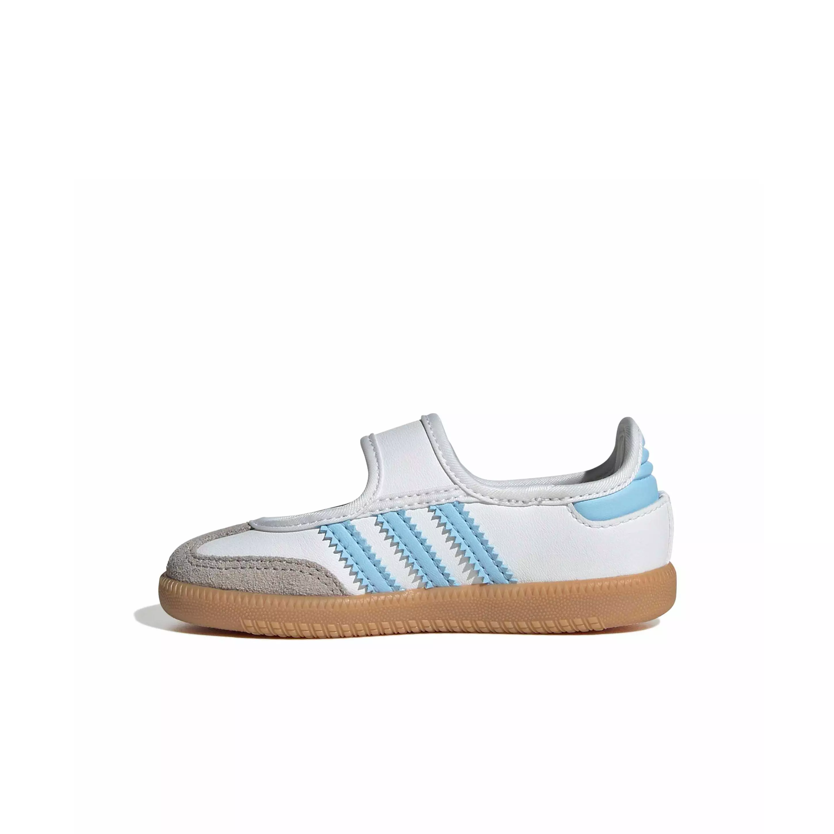 adidas Originals Samba Jane "Ftwr White/Clear Sky/Gum 3" Infant Girls' Shoe - WHITE/SKY/GUM