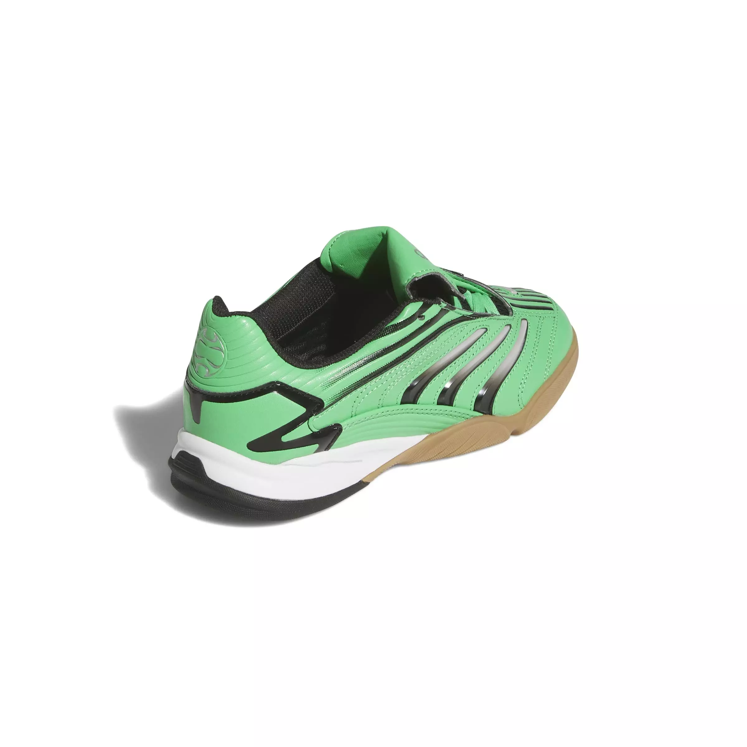 adidas Originals Predator Sala "Semi Screaming Green/Core Black/Gum 4" Grade School Boys' Shoe - GREEN/BLACK/GUM