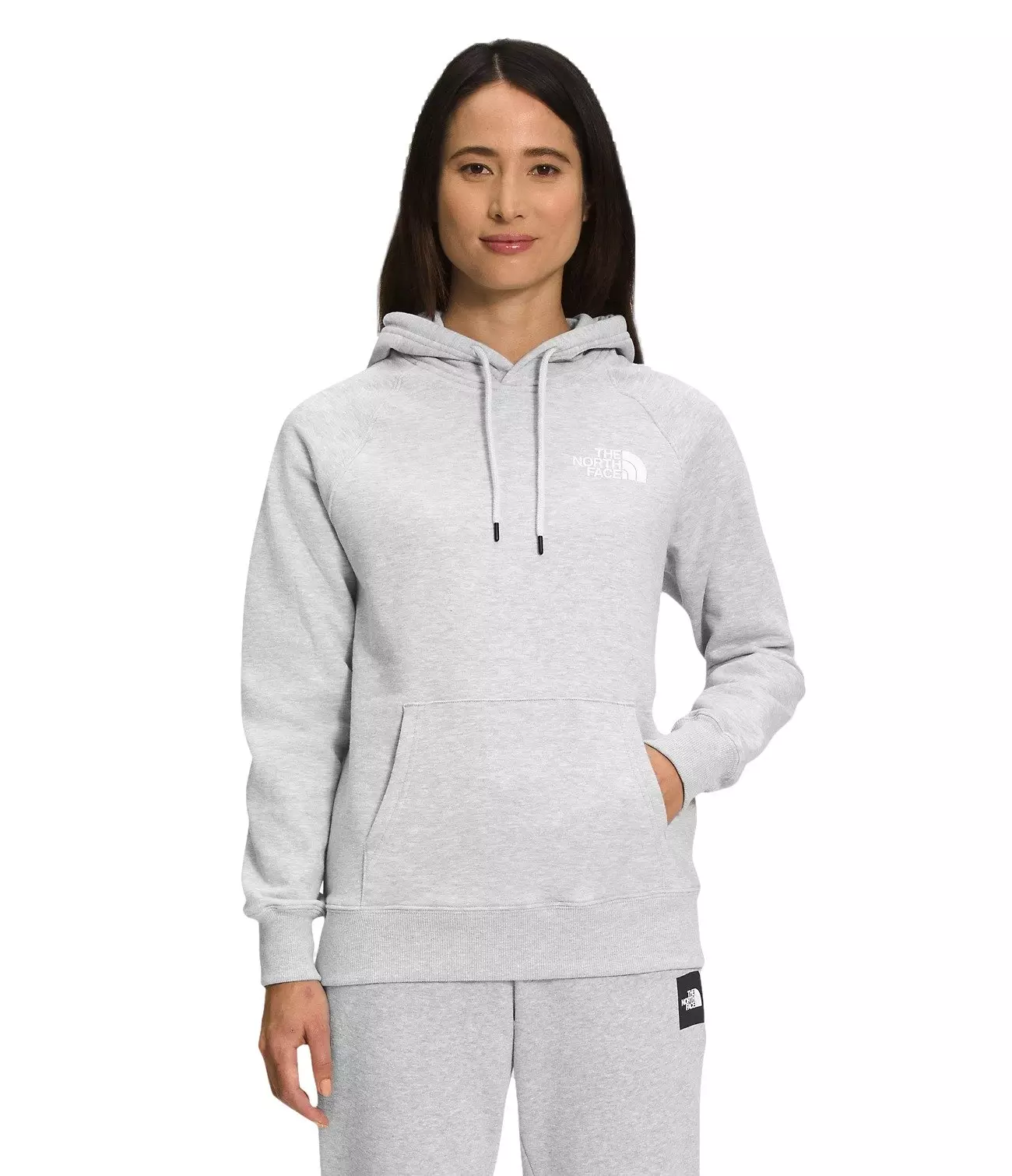 The North Face Women's Box NSE Pullover Hoodie - Lt Grey - LT GREY