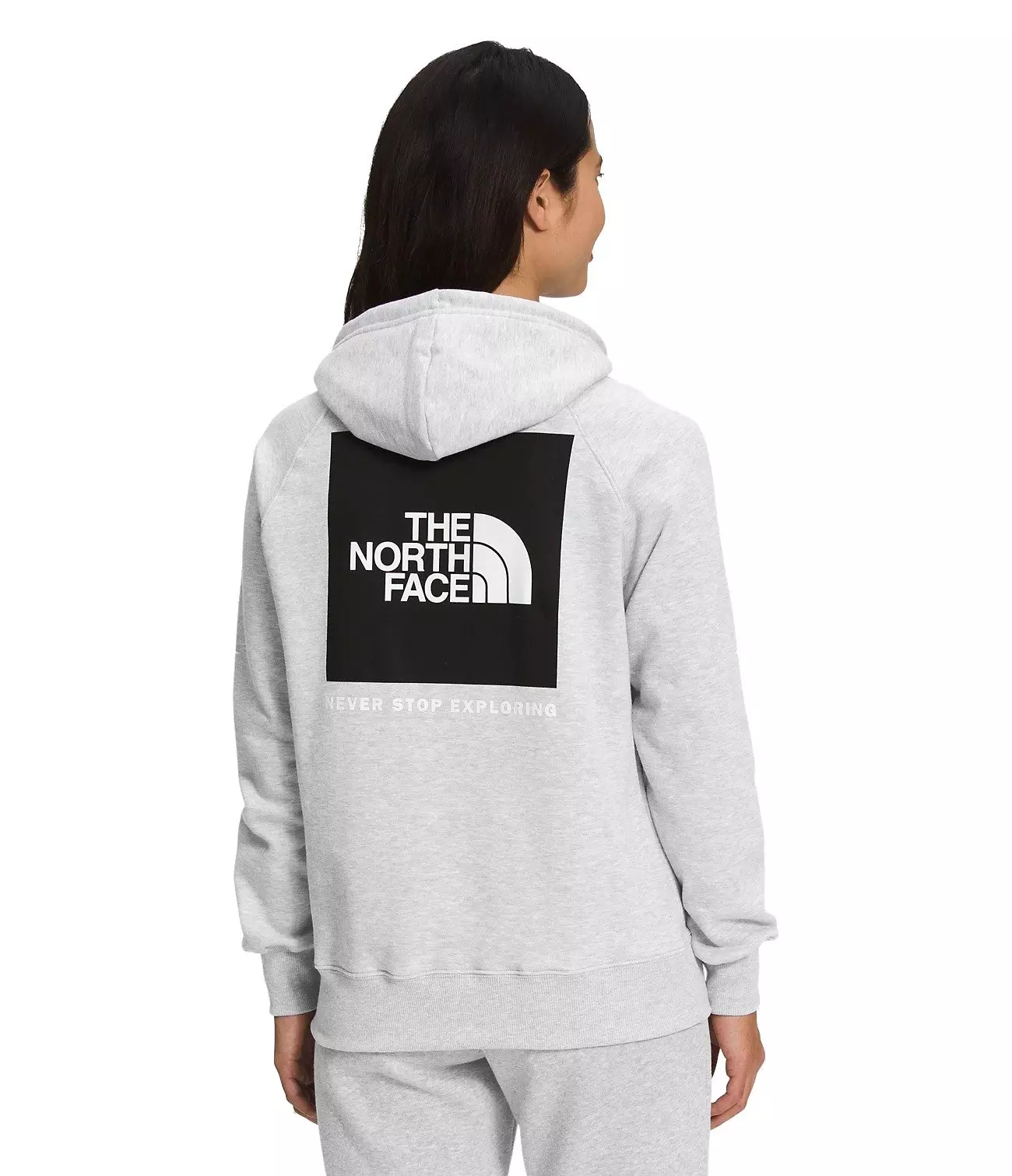 The North Face Women's Box NSE Pullover Hoodie - Lt Grey - LT GREY