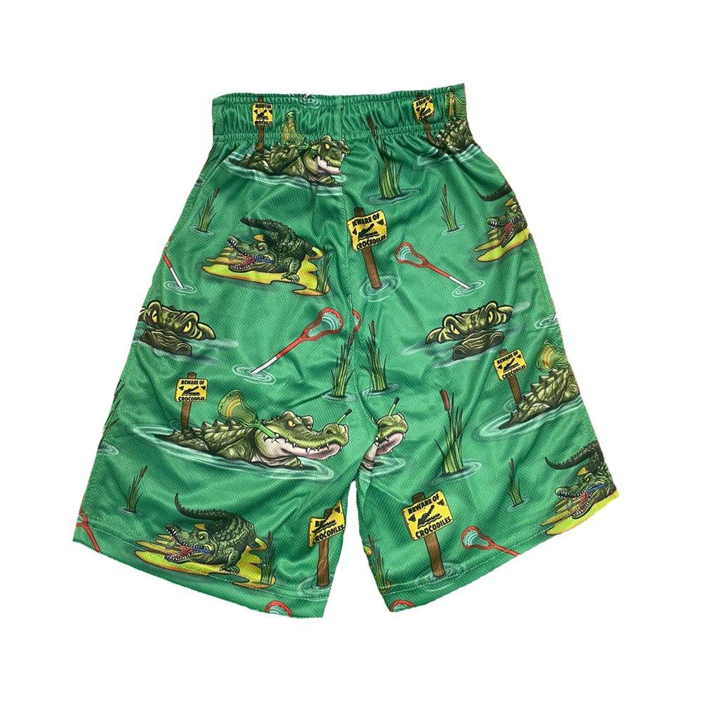 Flow Society Crocodile Lax Big Boys' Teal Attack Shorts