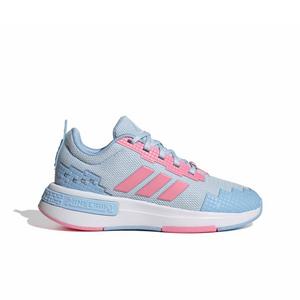 adidas Minecraft Pro "Crystal Sky/Bliss Pink/Glow Blue" Grade School Girls' Shoe