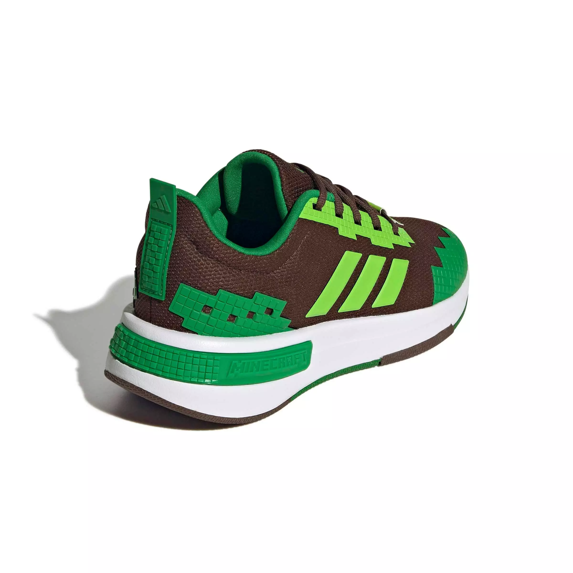 adidas Minecraft Pro "Auburn/Semi Solar Green/Ftwr White" Grade School Boys' Shoe - AUBURN/GREEN/WHITE
