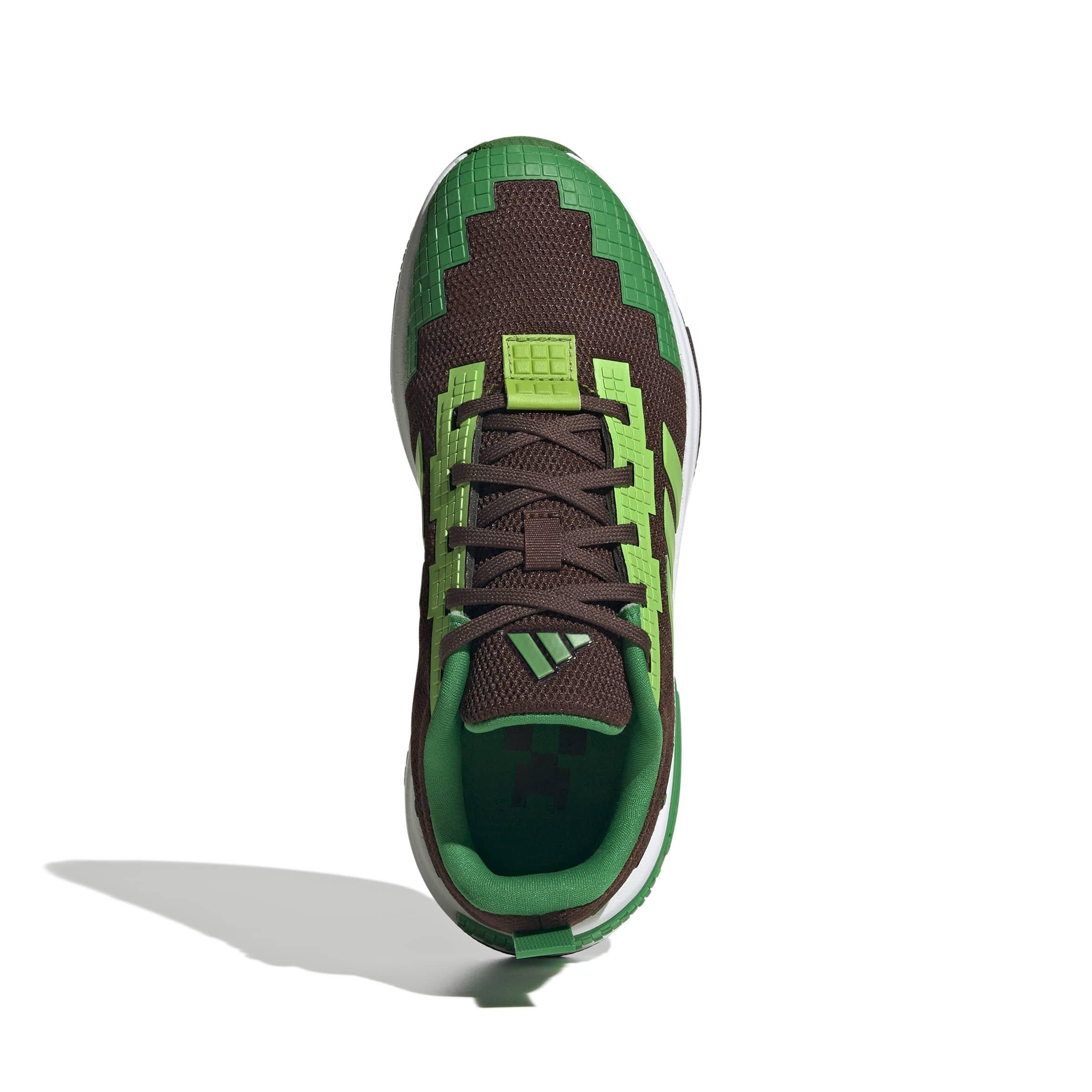 adidas Minecraft Pro "Auburn/Semi Solar Green/Ftwr White" Grade School Boys' Shoe - AUBURN/GREEN/WHITE Thumbnail View 5