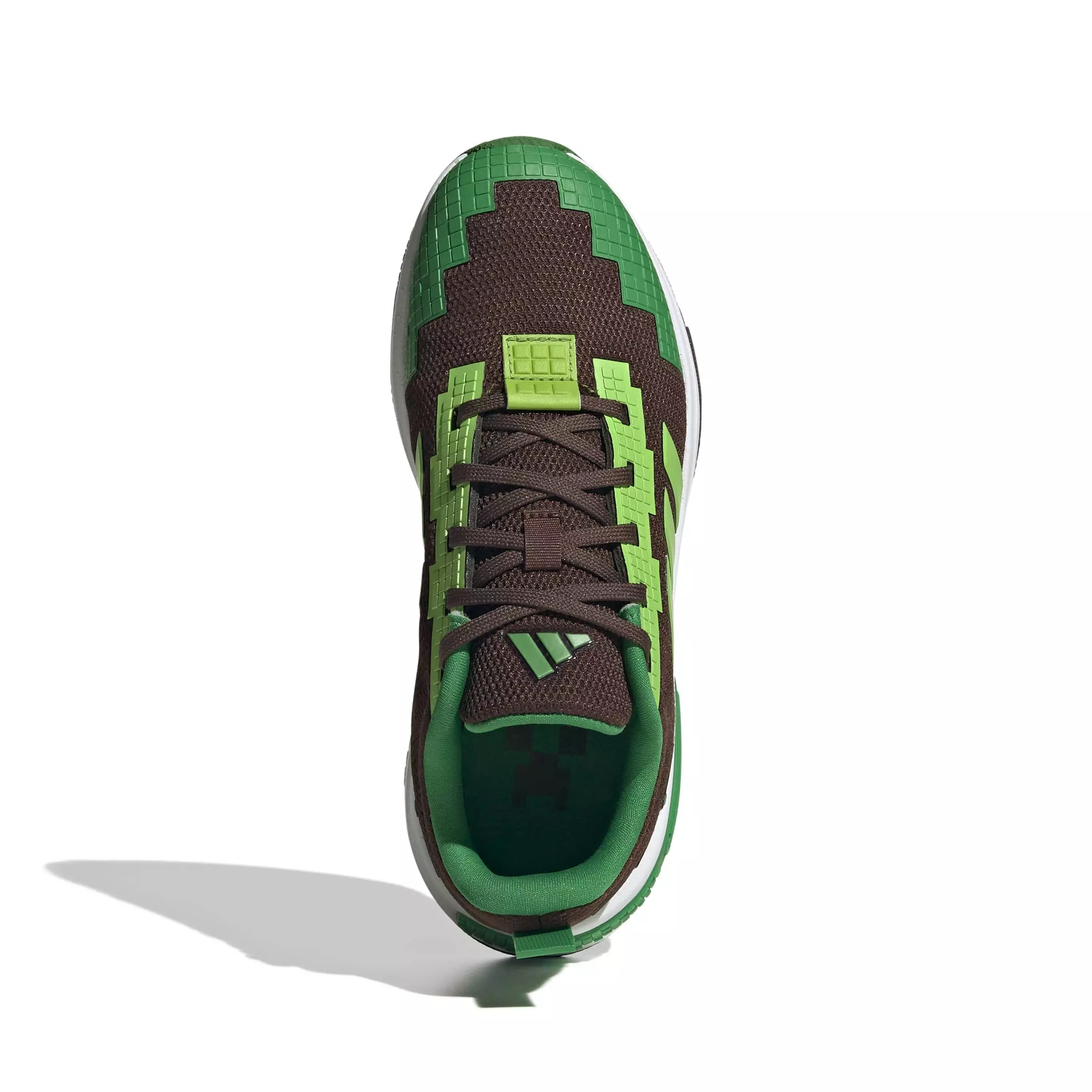 adidas Minecraft Pro "Auburn/Semi Solar Green/Ftwr White" Grade School Boys' Shoe - AUBURN/GREEN/WHITE