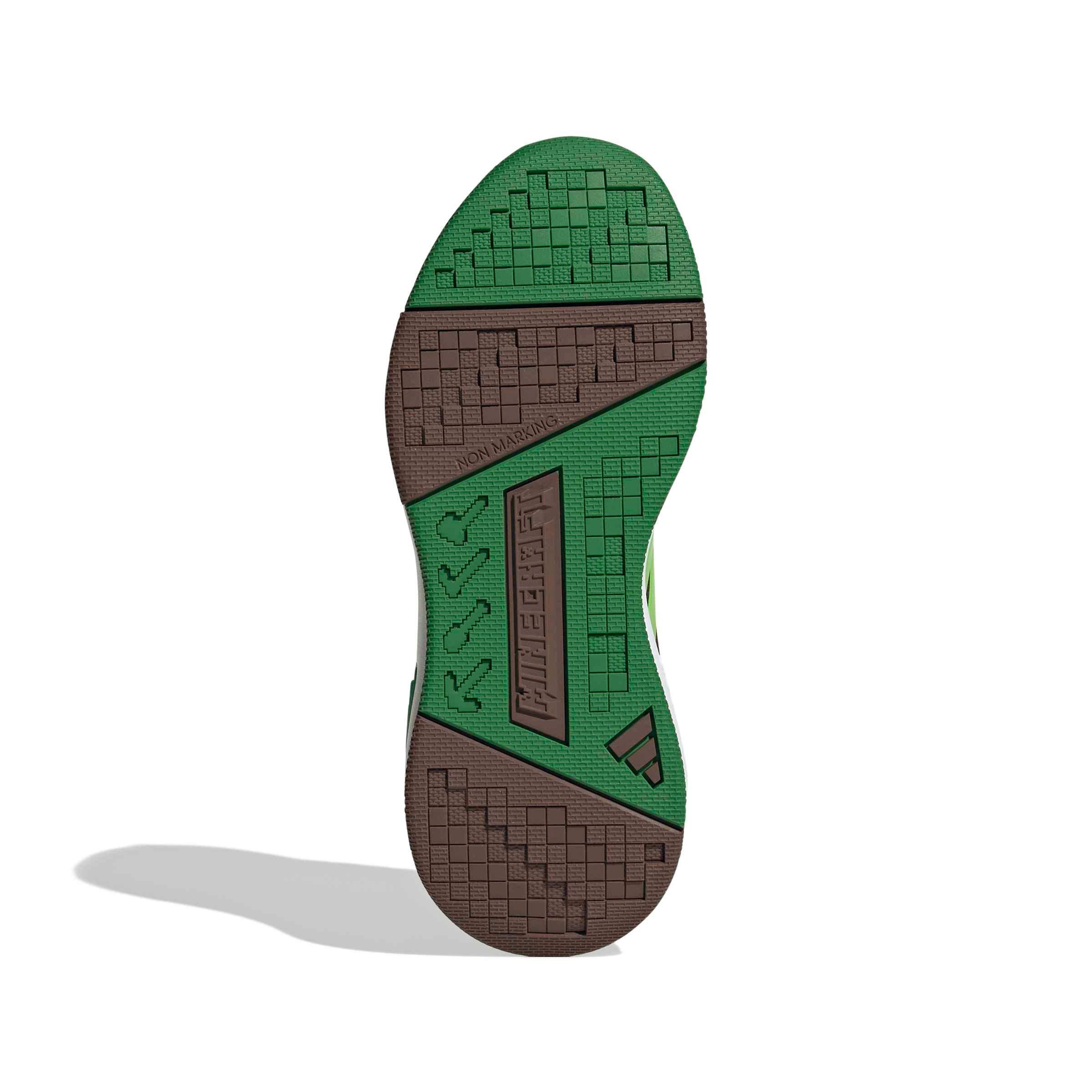 adidas Minecraft Pro "Auburn/Semi Solar Green/Ftwr White" Grade School Boys' Shoe - AUBURN/GREEN/WHITE Thumbnail View 6