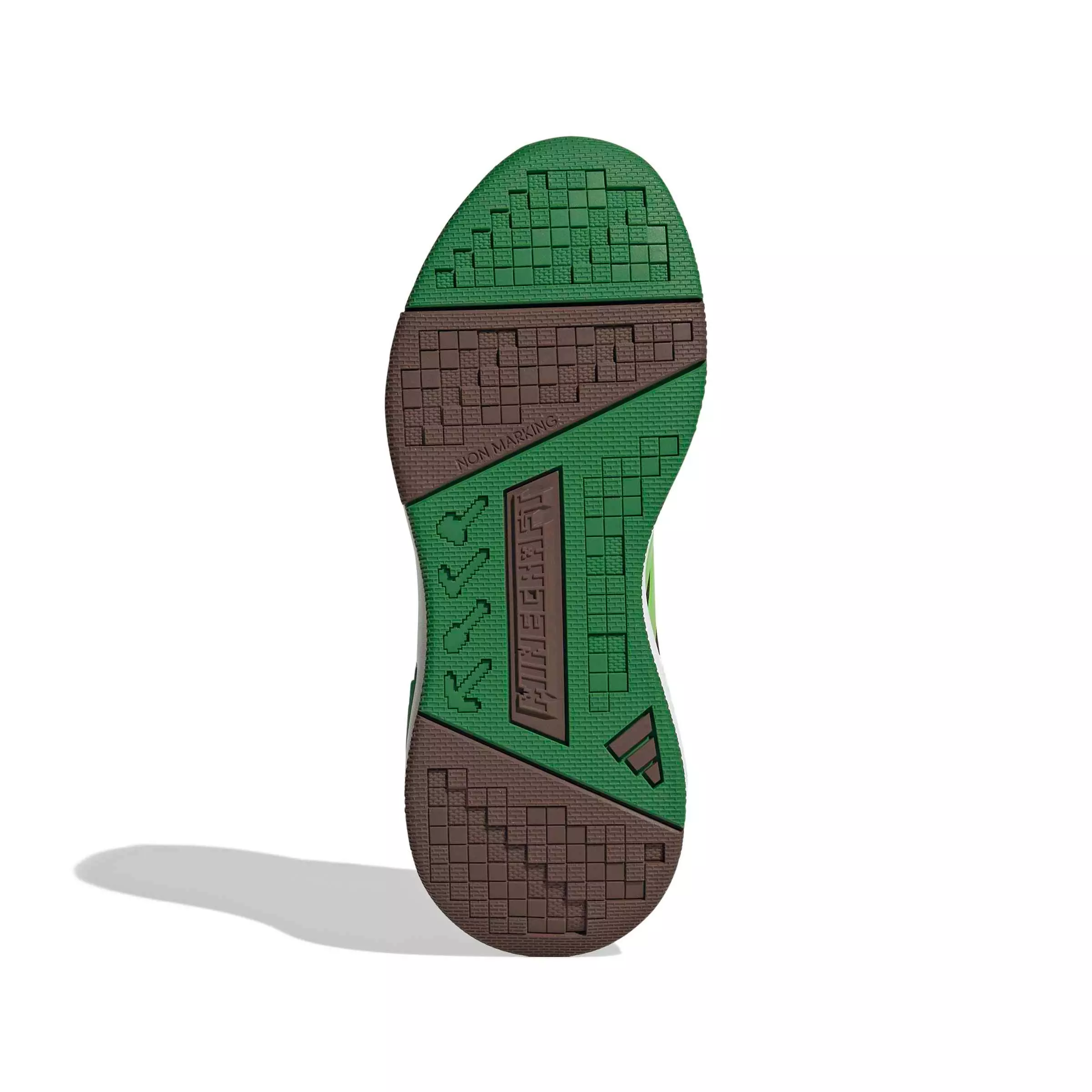 adidas Minecraft Pro "Auburn/Semi Solar Green/Ftwr White" Grade School Boys' Shoe - AUBURN/GREEN/WHITE