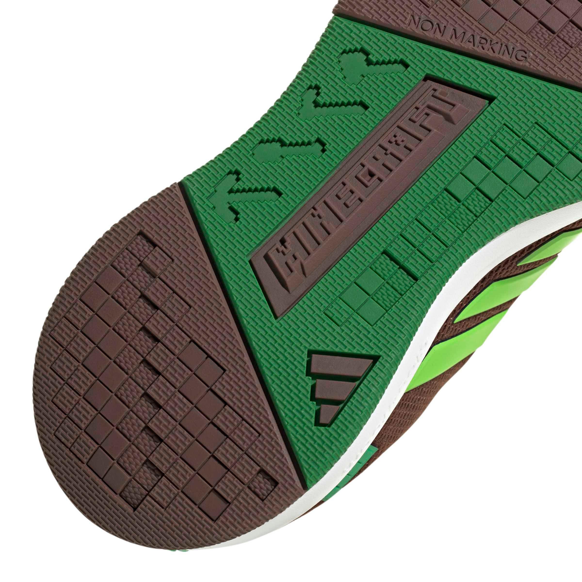 adidas Minecraft Pro "Auburn/Semi Solar Green/Ftwr White" Grade School Boys' Shoe - AUBURN/GREEN/WHITE Thumbnail View 7