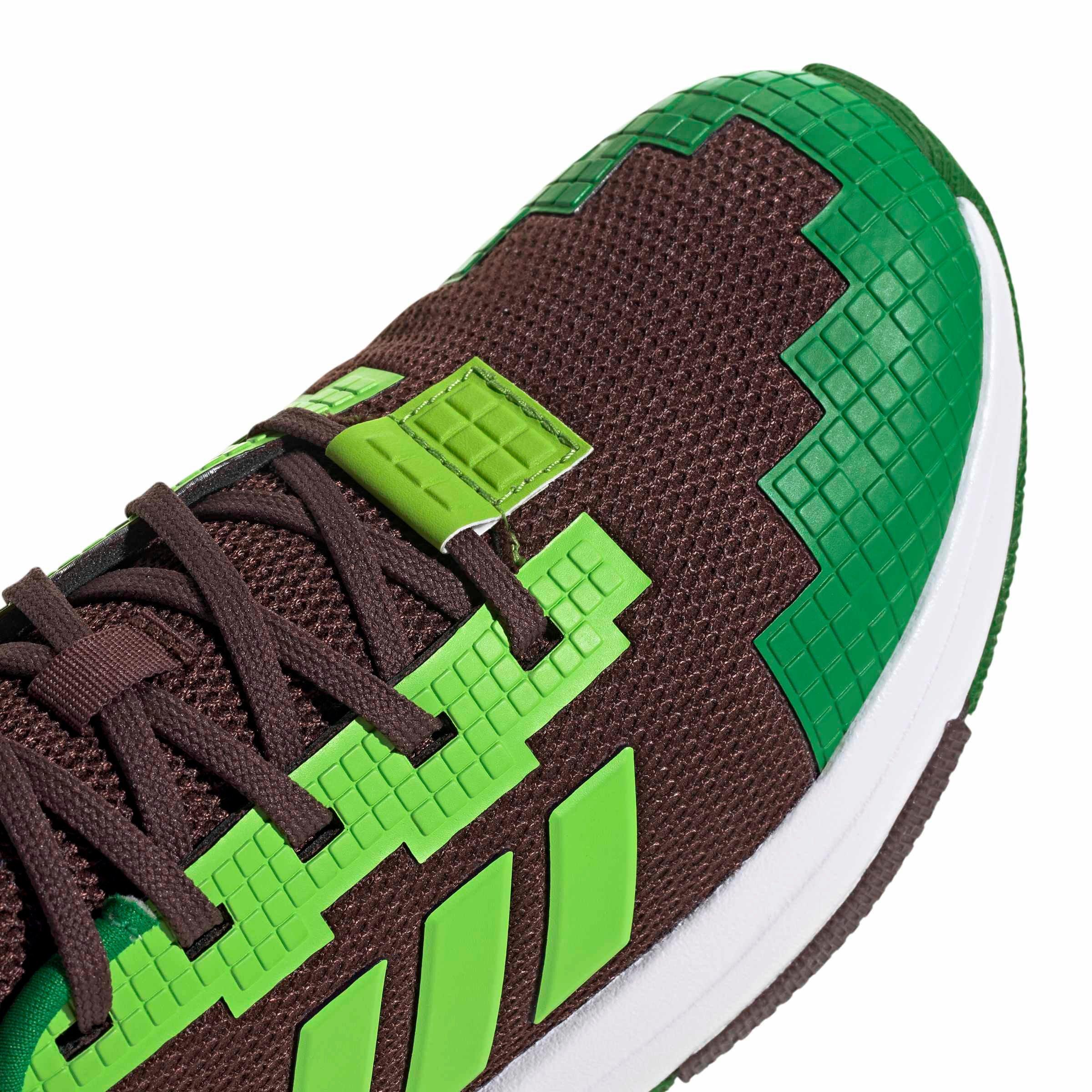 adidas Minecraft Pro "Auburn/Semi Solar Green/Ftwr White" Grade School Boys' Shoe - AUBURN/GREEN/WHITE Thumbnail View 8