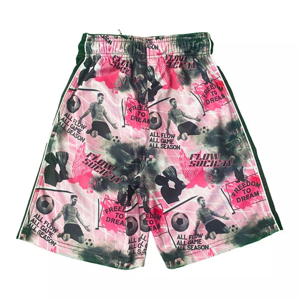 Flow Society Big Boys' Freedom to Dream Soccer Attack Shorts - Pink - PINK