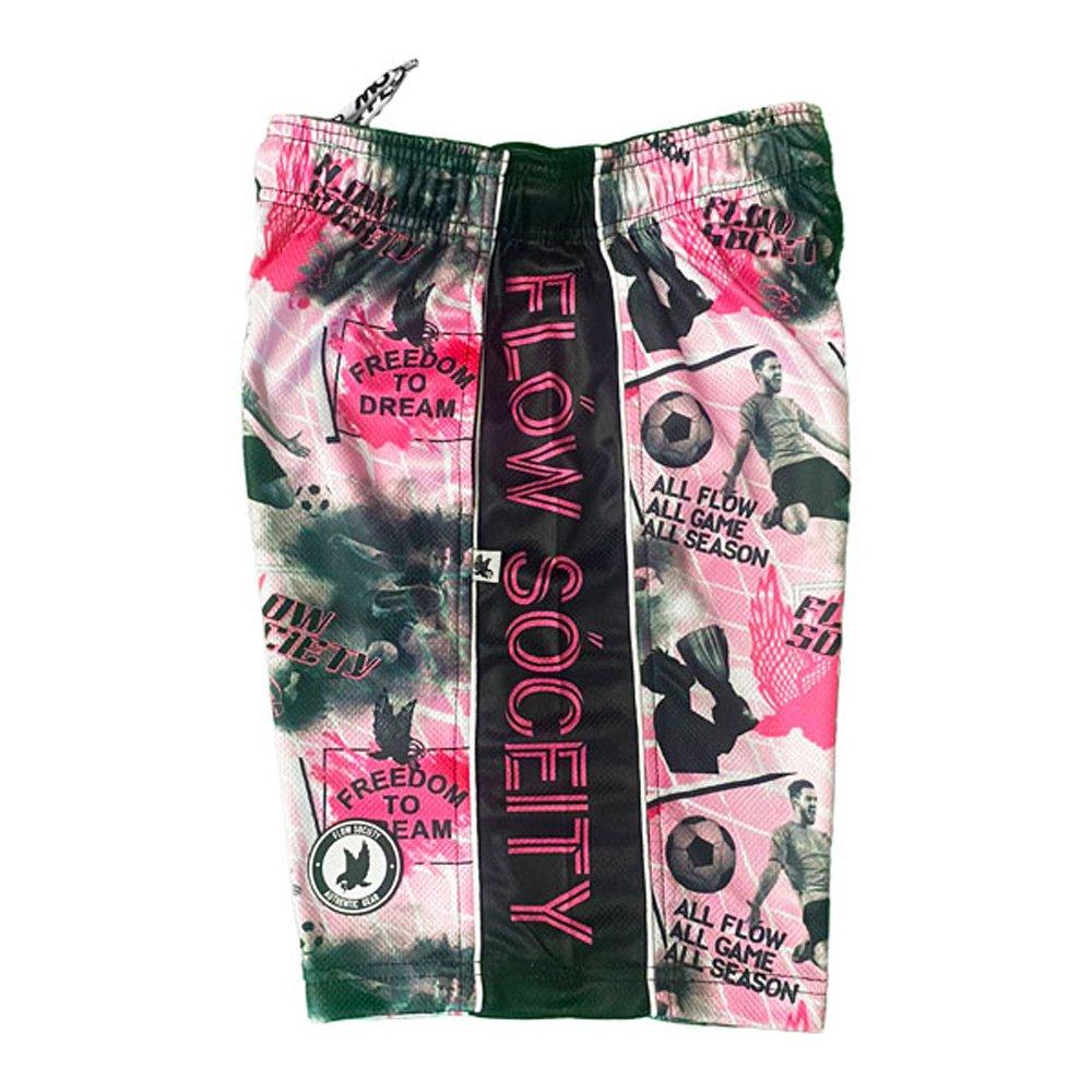 Flow Society Big Boys' Freedom to Dream Soccer Attack Shorts - Pink - PINK Thumbnail View 3