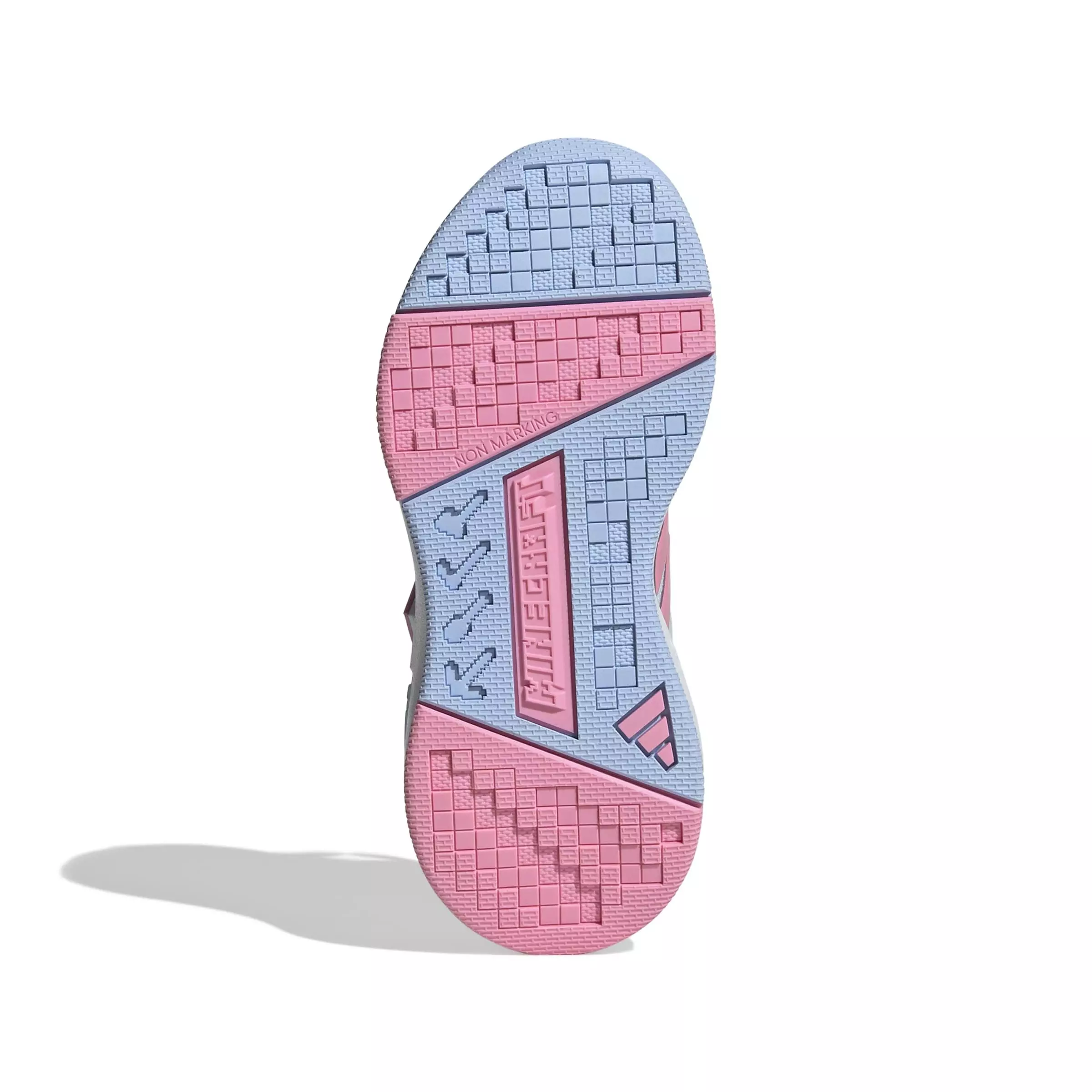 adidas Minecraft Pro "Crystal Sky/Bliss Pink/Glow Blue" Preschool Girls' Shoe - SKY/PINK/BLUE