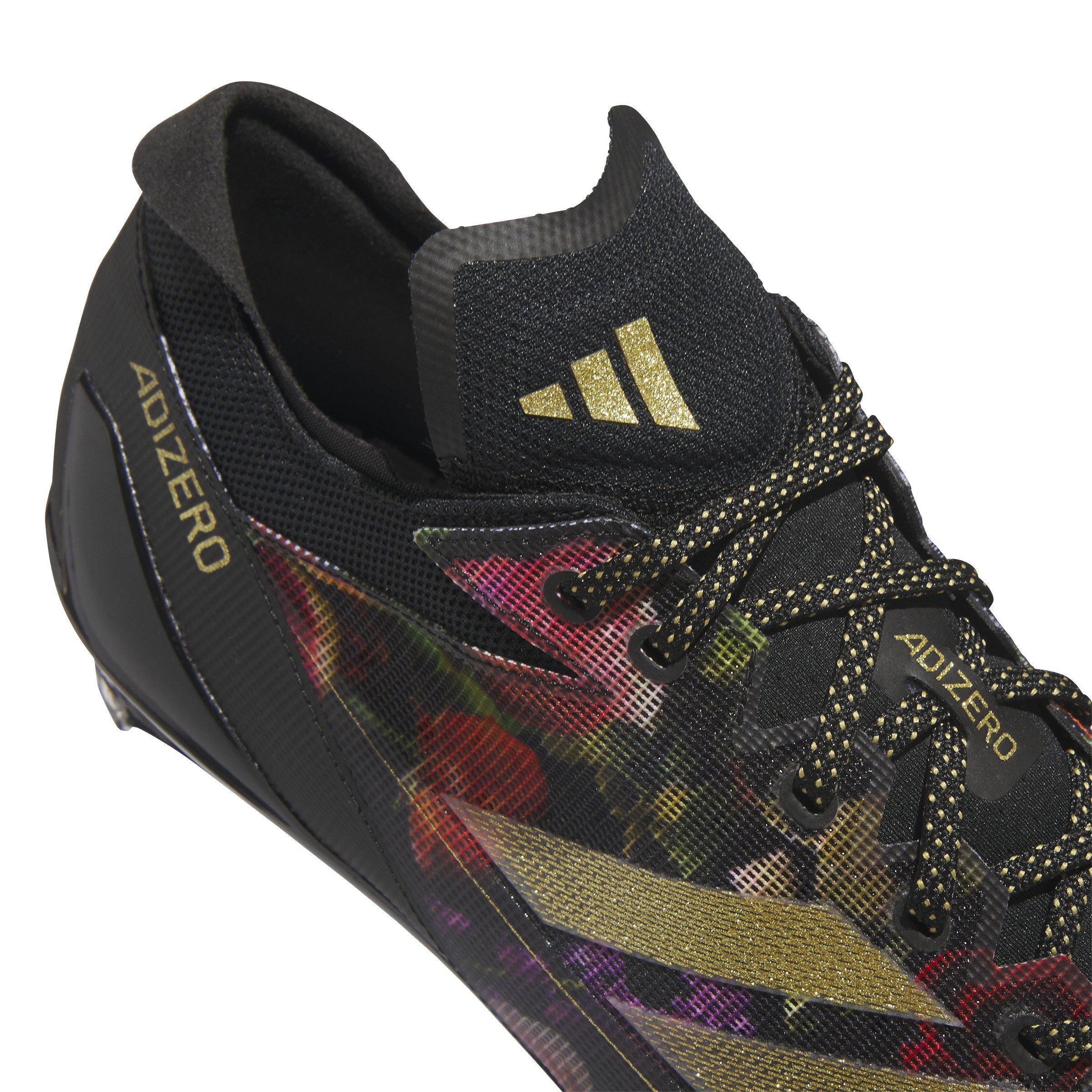 adidas Adizero Electric Speed Coronation "Core Black/Gold Metallic/Core Black" Men's Football Cleat - BLACK/GOLD/BLACK Thumbnail View 8