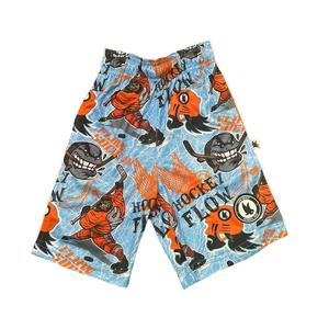 Flow Society Big Boys' Angry Hockey Puck Attack Shorts -Blue