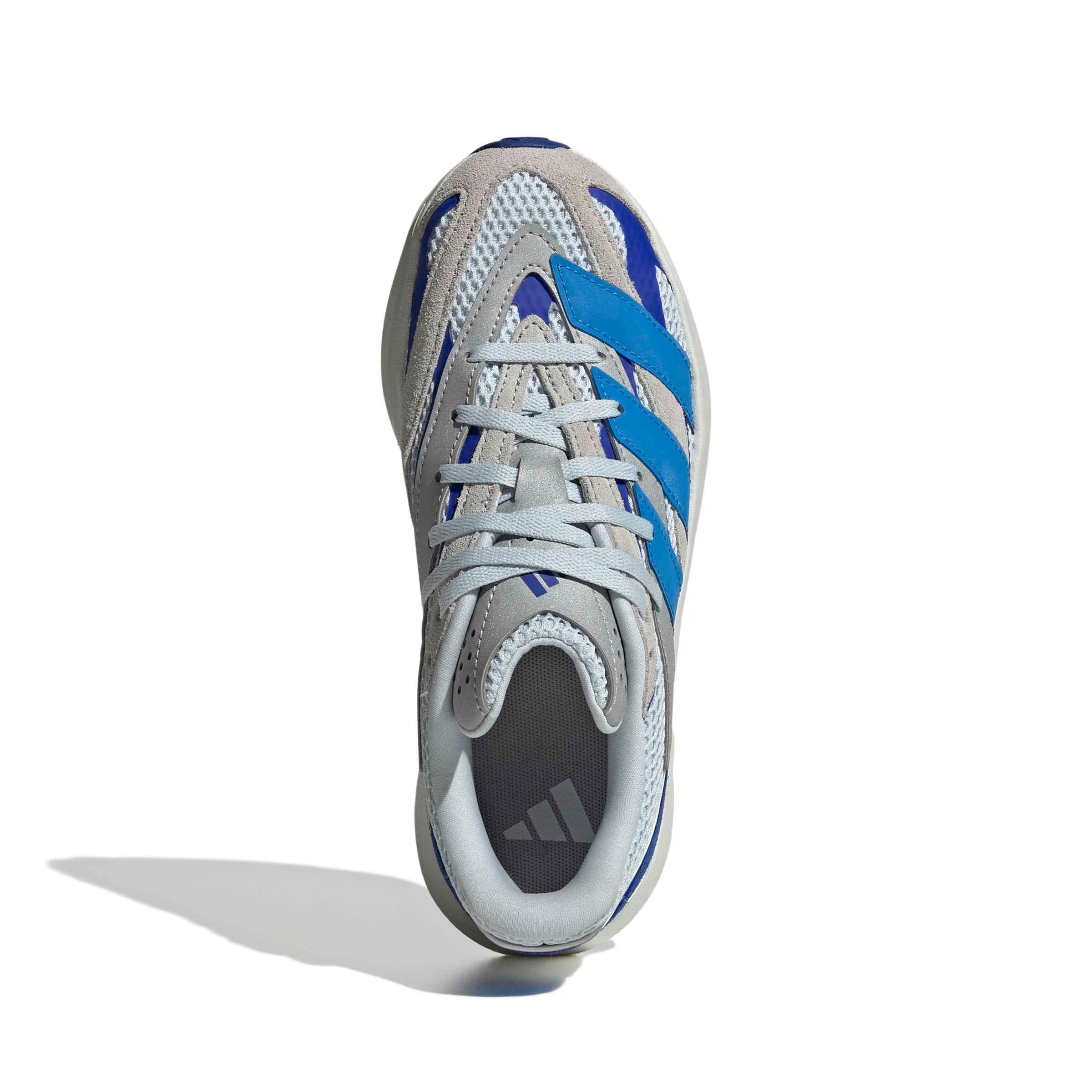 adidas Lightblaze "Halo Blue/Lucid Ray Blue/Grey Two" Grade School Boys' Shoe - BLUE/BLUE/GREY Thumbnail View 5