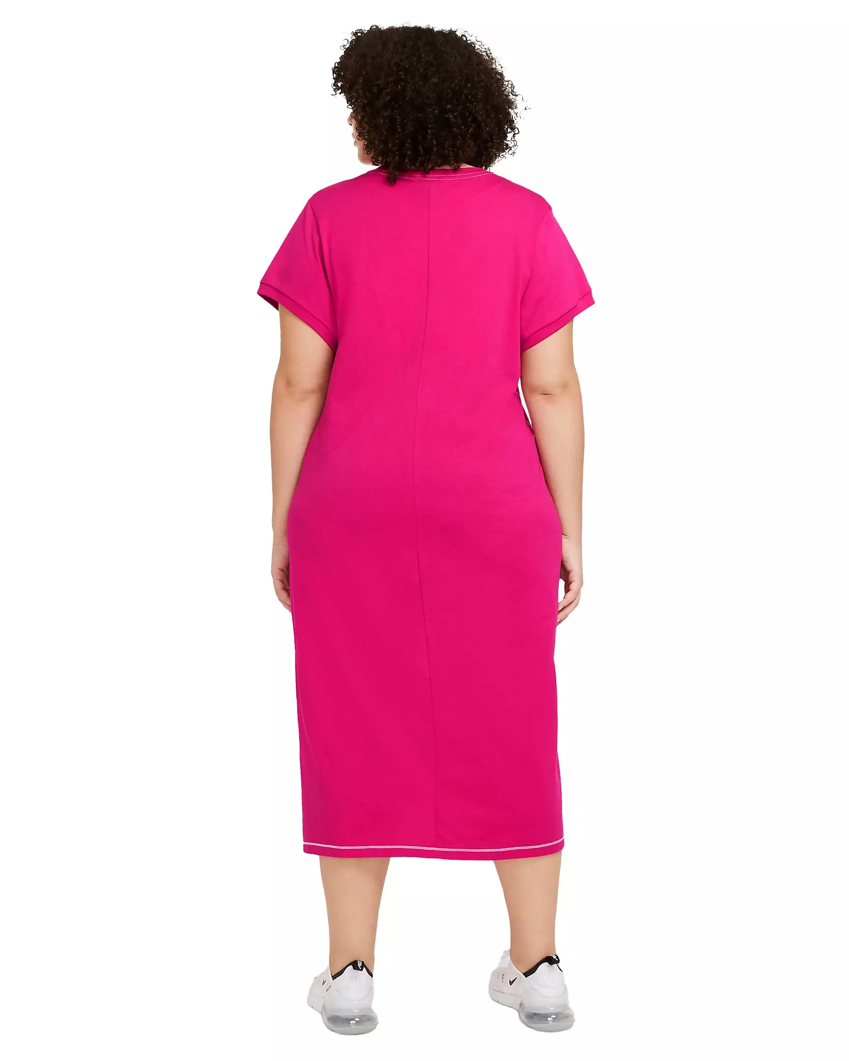 Nike Women's Plus Size Sportswear Icon Clash Maxi Dress - PINK