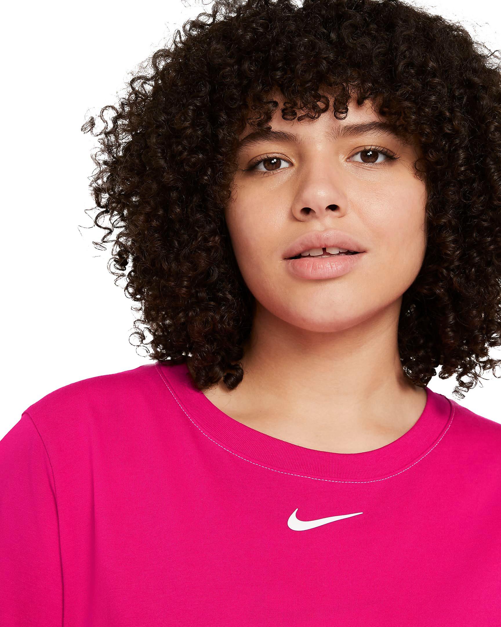 Nike Women's Plus Size Sportswear Icon Clash Maxi Dress - PINK Thumbnail View 4