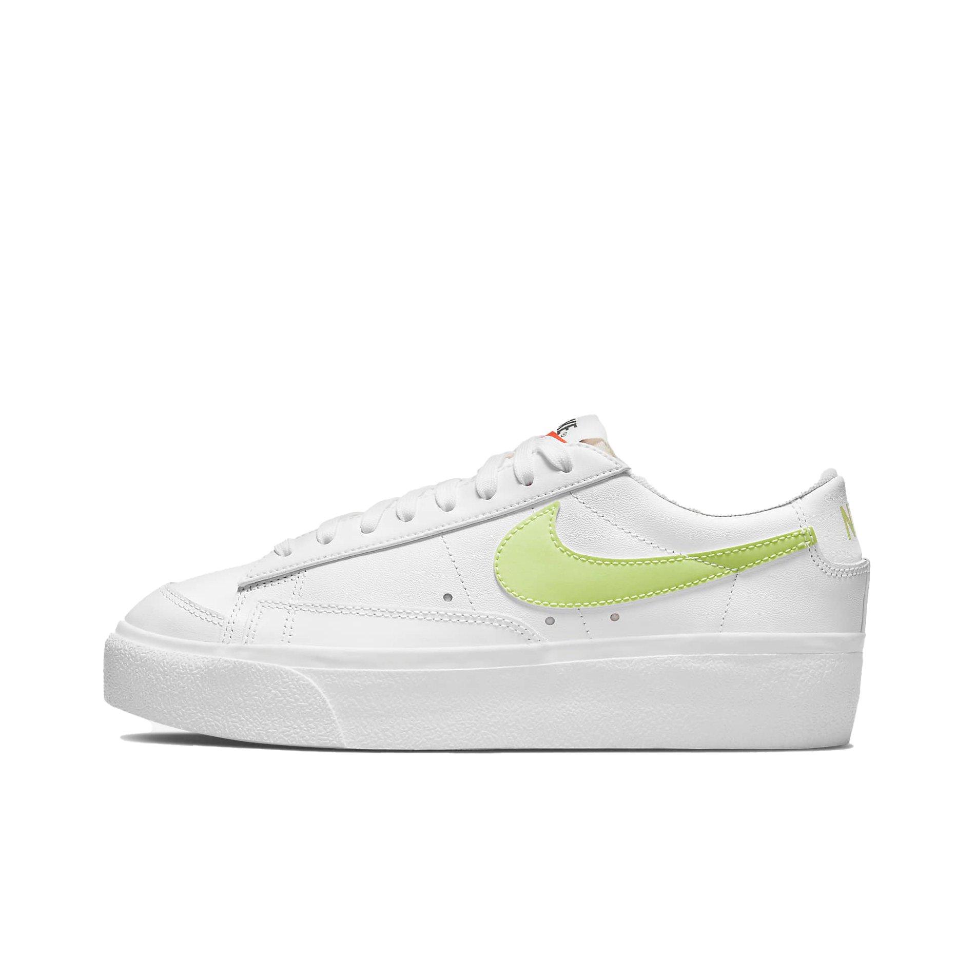 Nike Blazer Low Platform " White/Black/Light Lemon Twist" Women's Shoe - WHITE Thumbnail View 2