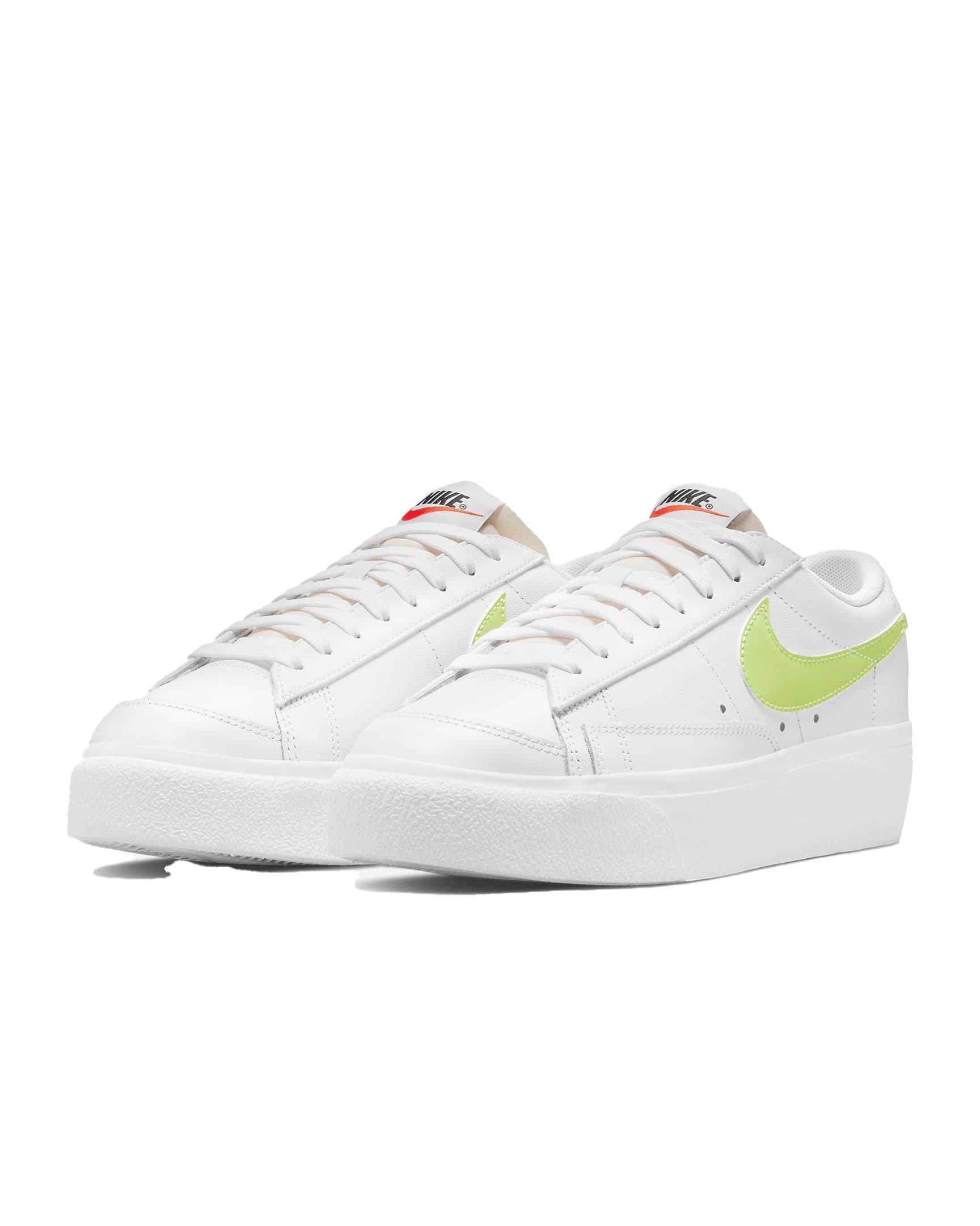 Nike Blazer Low Platform " White/Black/Light Lemon Twist" Women's Shoe - WHITE Thumbnail View 3