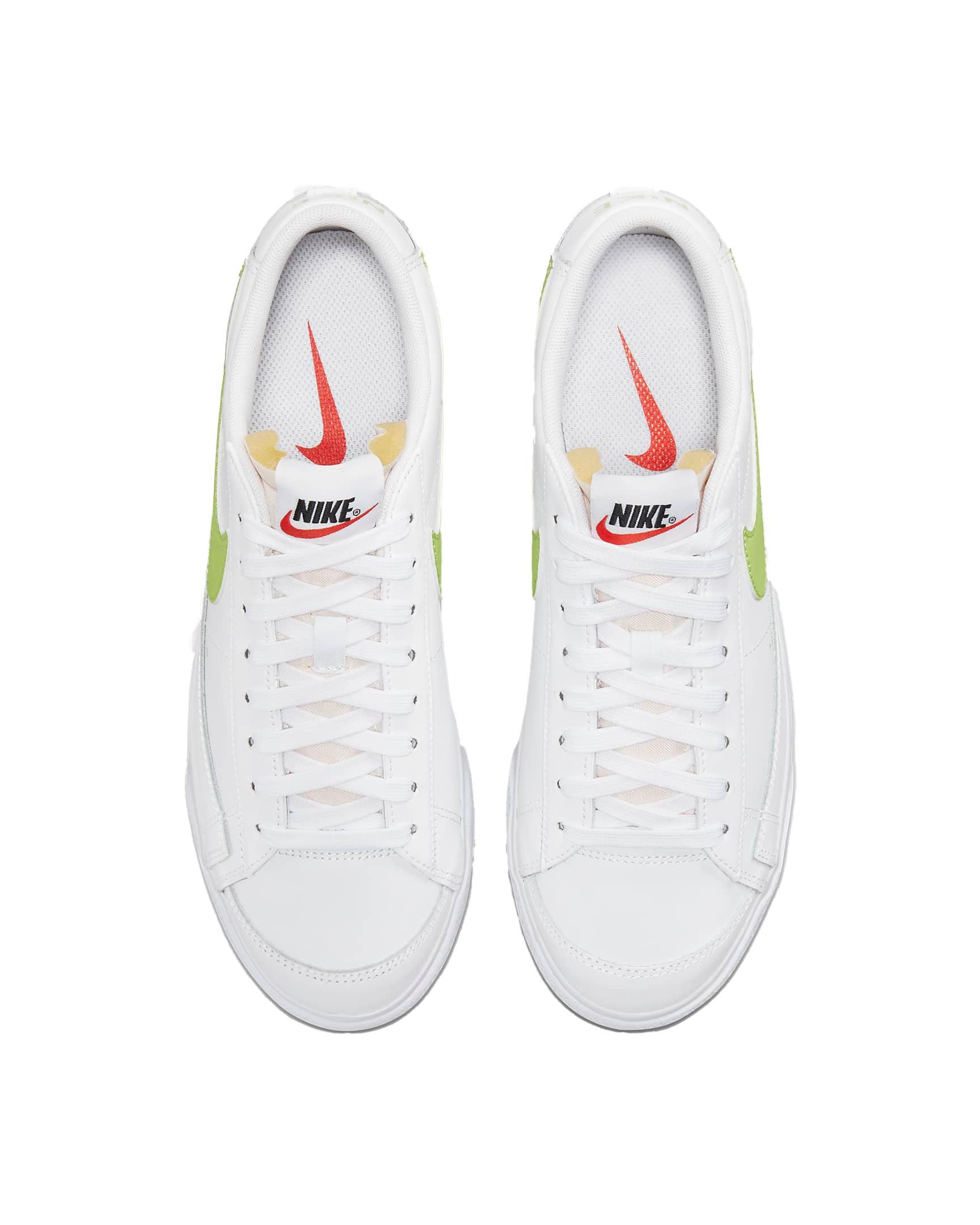 Nike Blazer Low Platform " White/Black/Light Lemon Twist" Women's Shoe - WHITE Thumbnail View 4