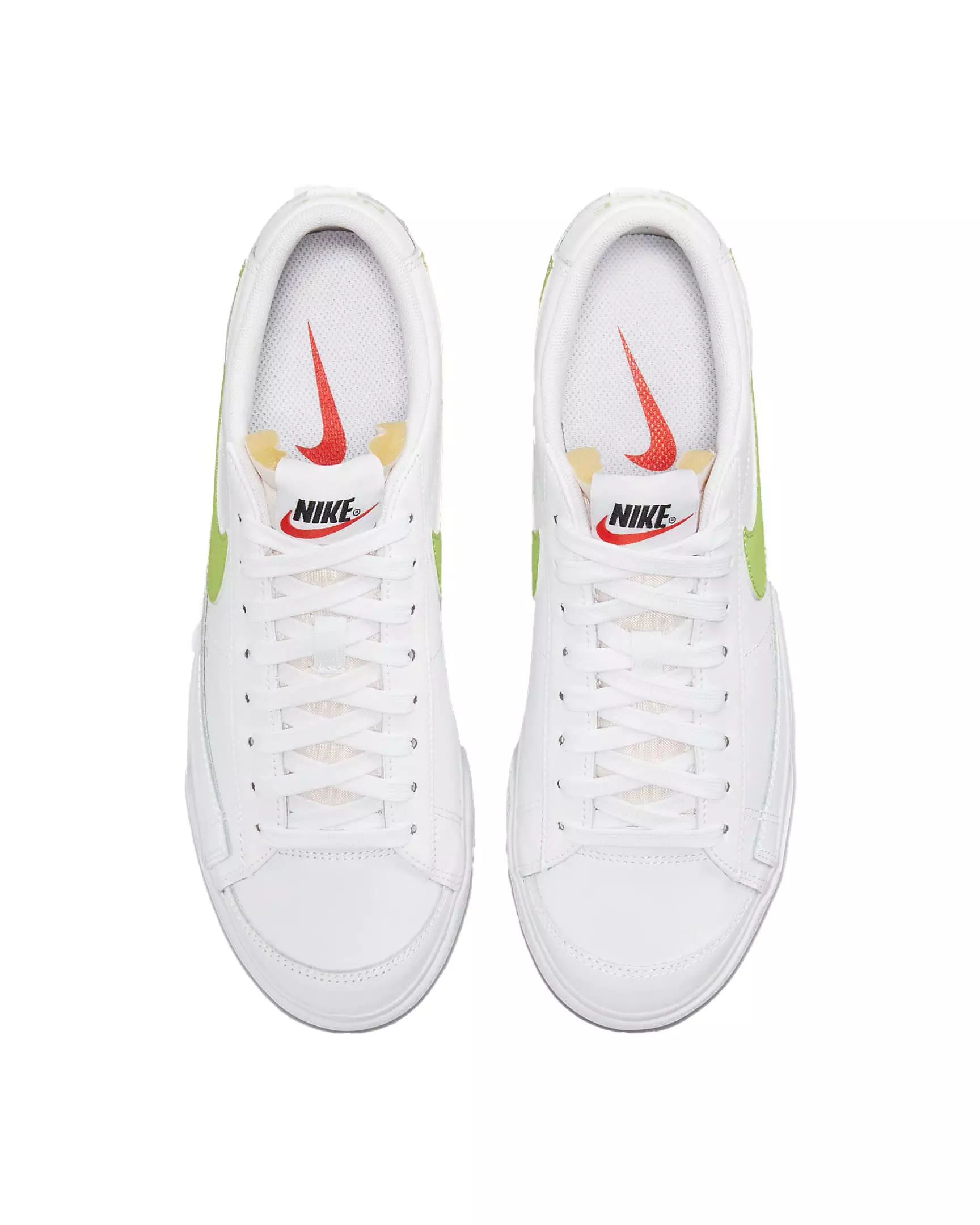Nike Blazer Low Platform " White/Black/Light Lemon Twist" Women's Shoe - WHITE