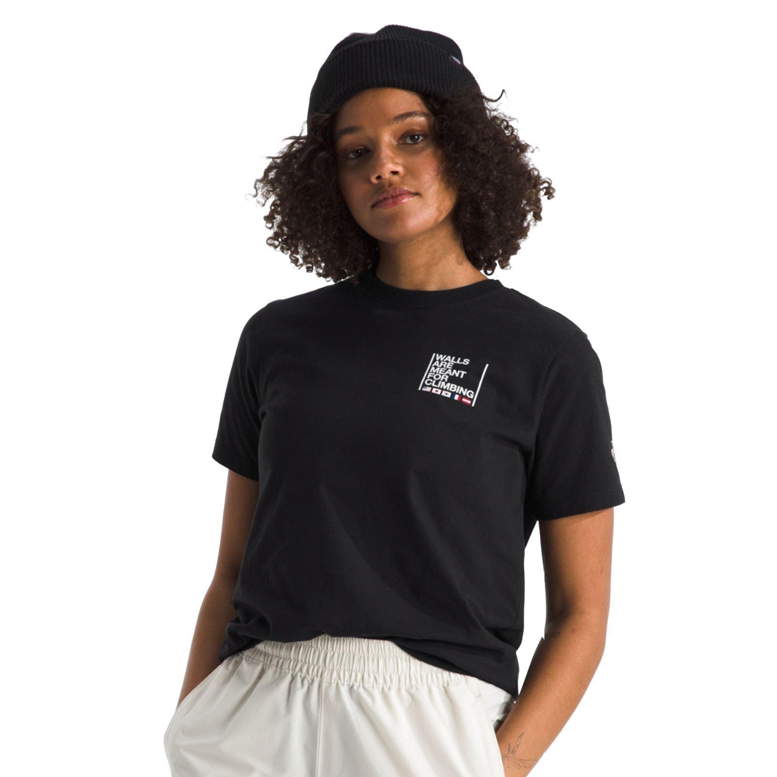 The North Face Women's Short-Sleeve Walls Tee -Black - BLACK