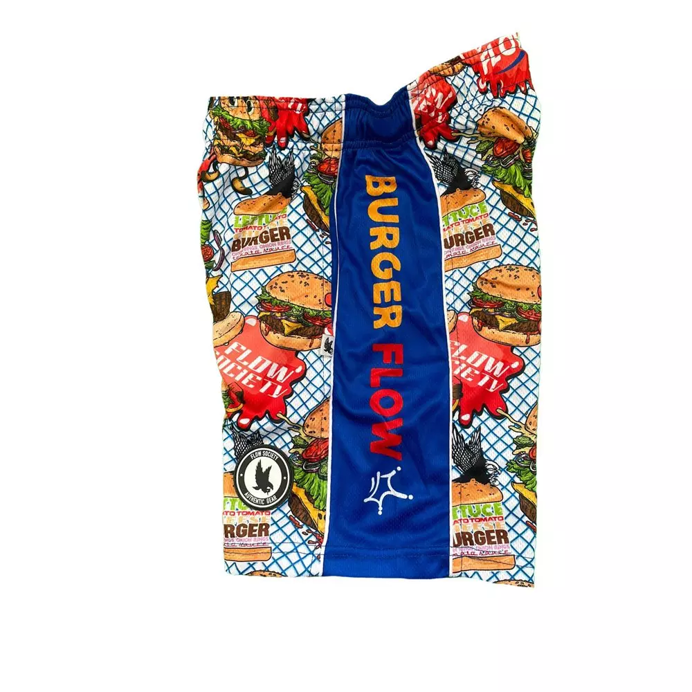 Flow Society Big Boys' Flow Burger Attack Shorts -Blue - BLUE