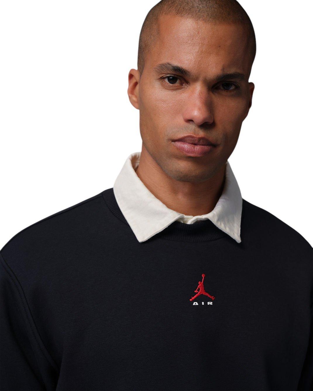 Jordan Men's Brooklyn Crew-Neck Sweatshirt - Black - BLACK