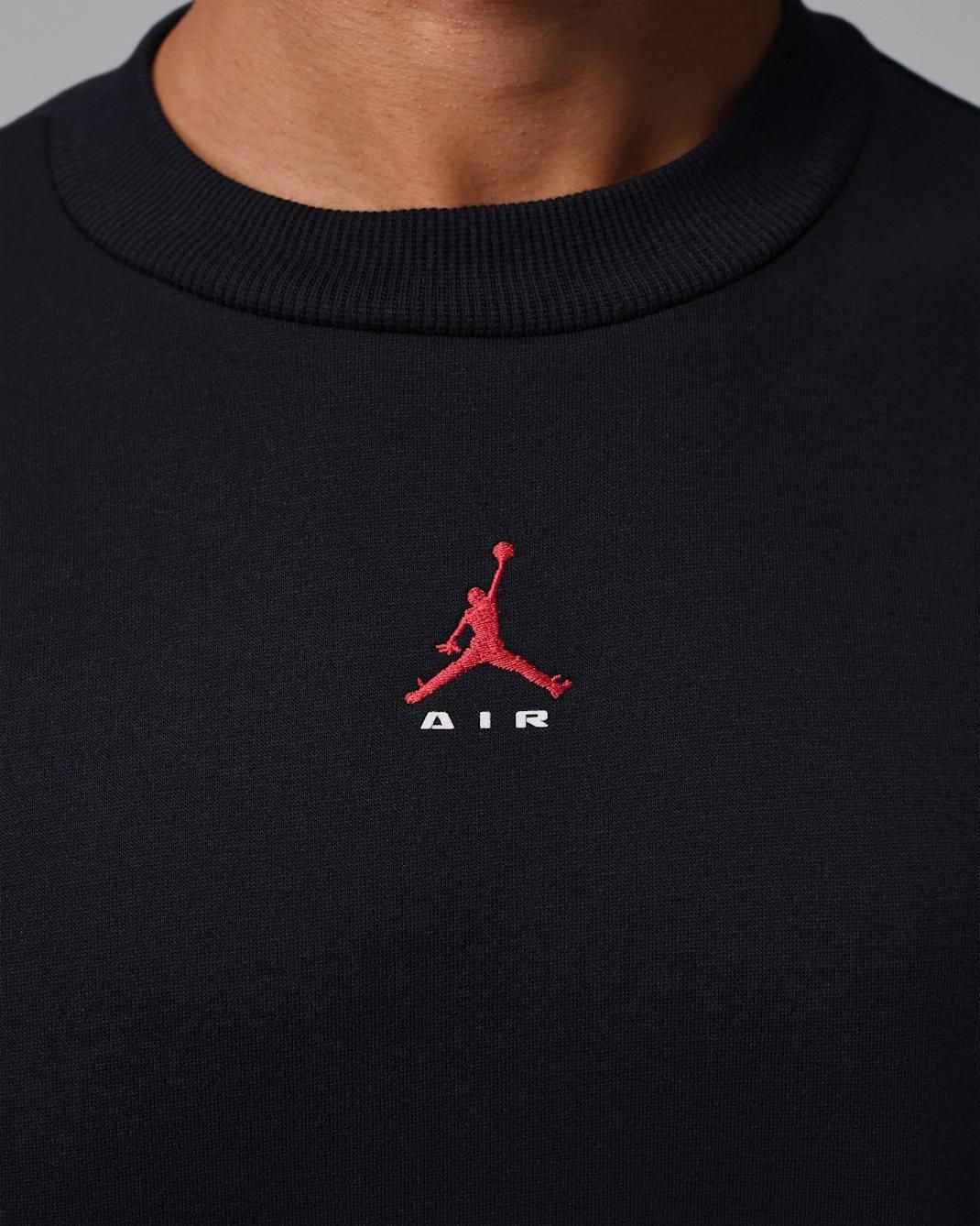 Jordan Men's Brooklyn Crew-Neck Sweatshirt - Black - BLACK