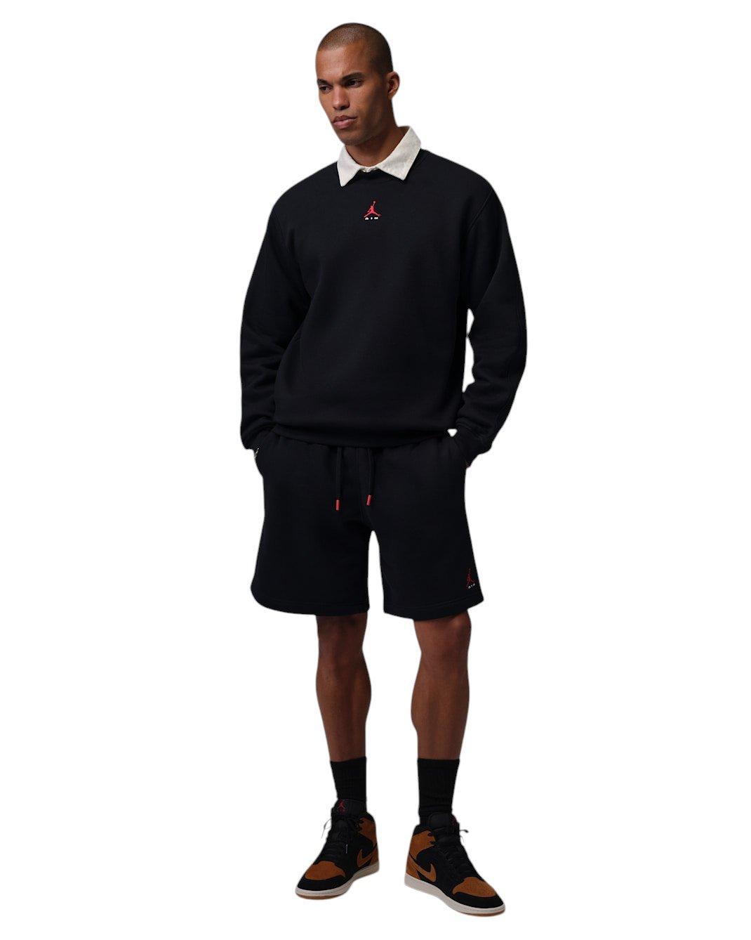Jordan Men's Brooklyn Crew-Neck Sweatshirt - Black - BLACK
