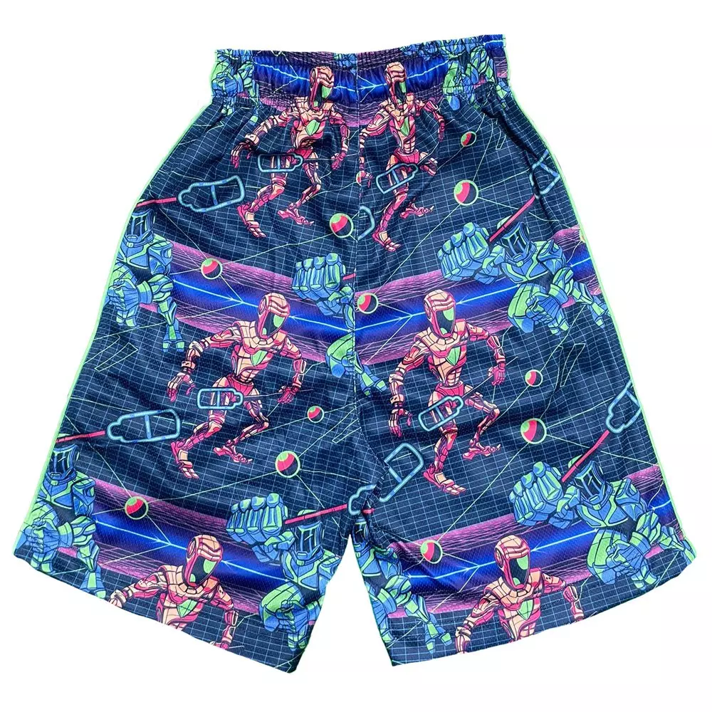Flow Society Big Boys' Lax Robots Attack Shorts -Multi - MULTI-COLOR