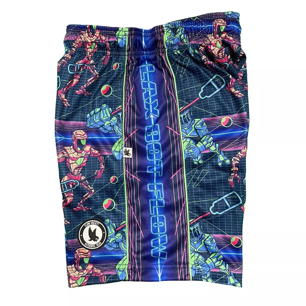 Flow Society Big Boys' Lax Robots Attack Shorts - Multi - MULTI-COLOR