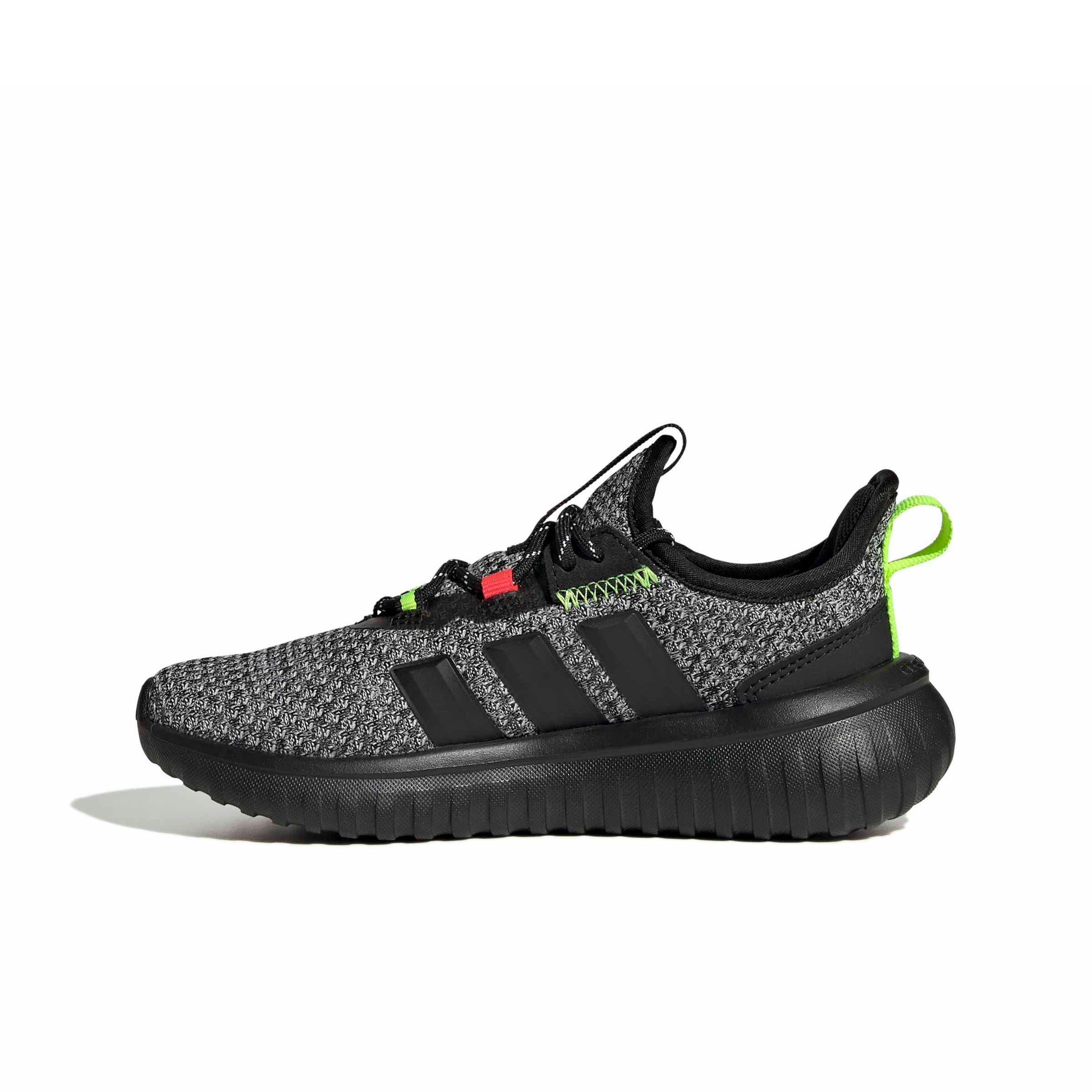 adidas Kaptir 4.0 Grade School Boys' "Core Black/Core Black/Lucid Lemon" Shoe